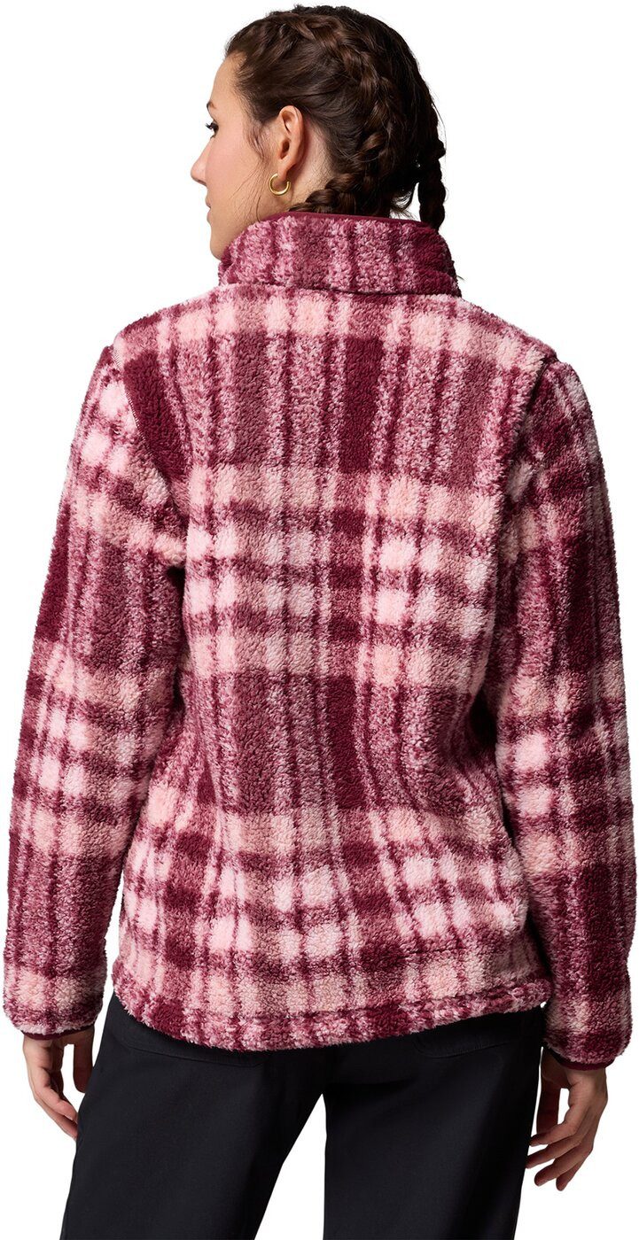 Columbia Fleecejacke West Bend Print Full Zip II RICH WINE HERRINGPLAID
