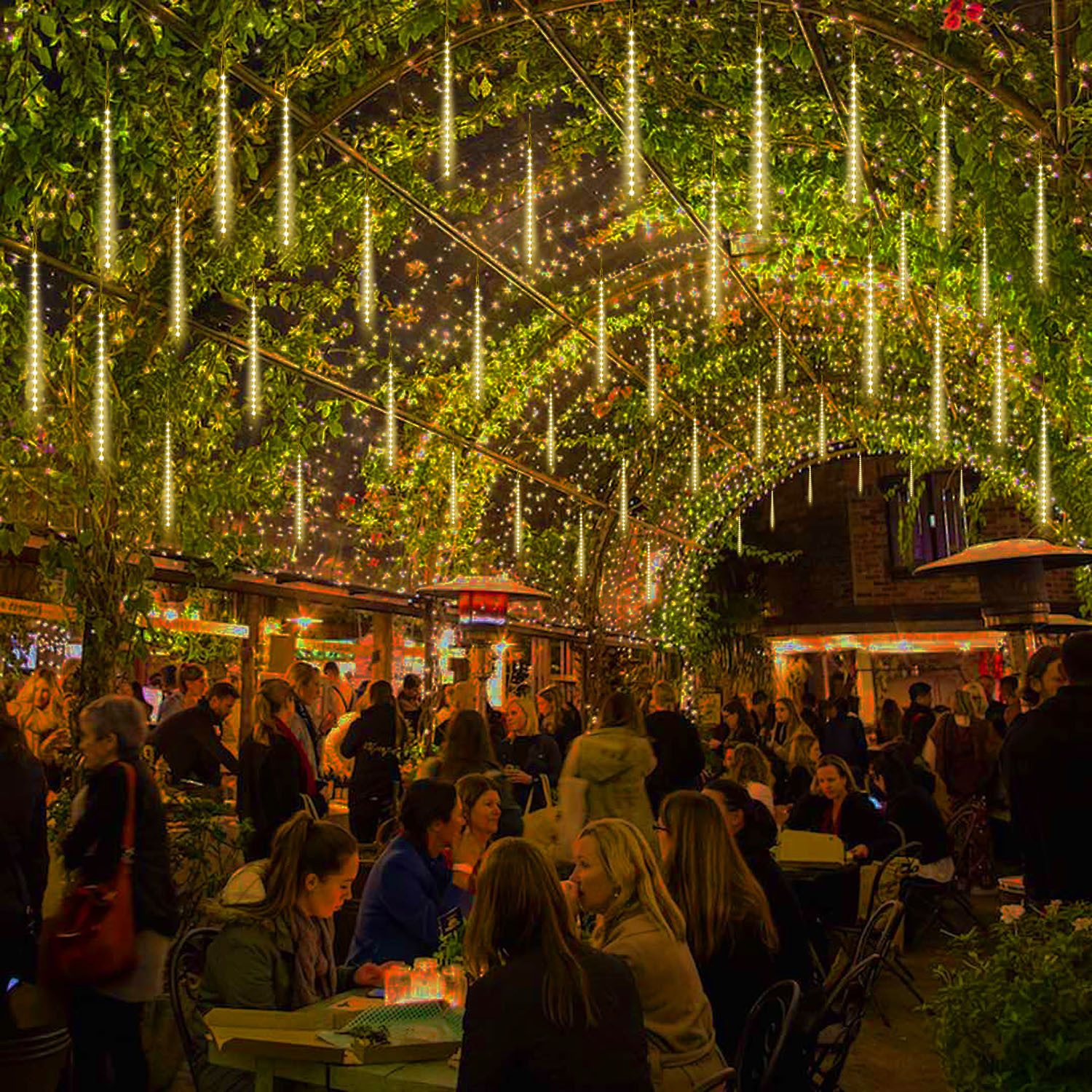 Qualra Lichterkette 30/50cm Meteorschauer Lichterkette Weihnachtsbeleuchtun günstig online kaufen