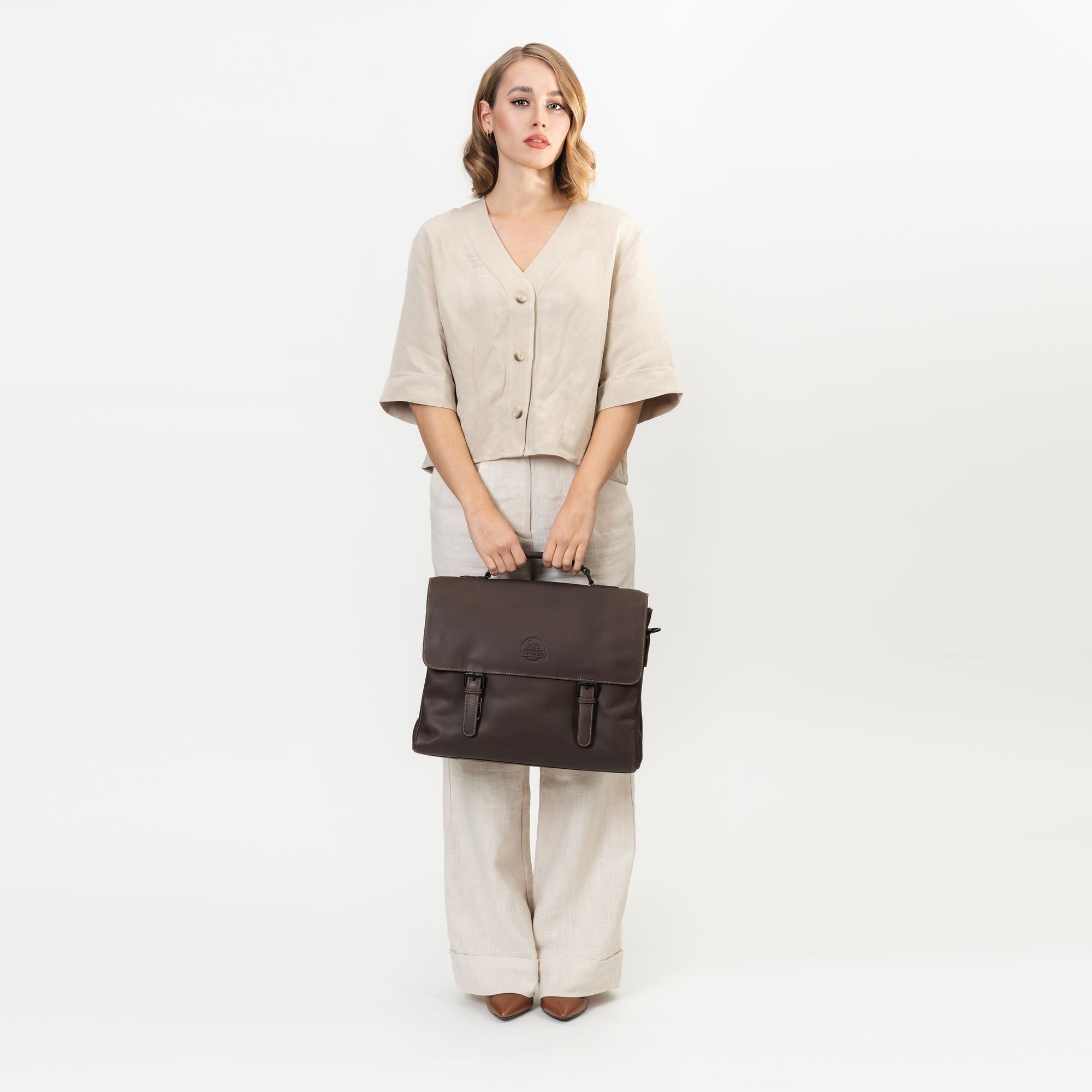Farmhood Aktentasche Nashville, Leder günstig online kaufen