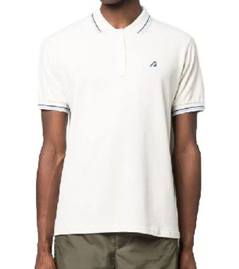 AUTRY Kurzarmhemd AUTRY Polo Tennis Herren Academy Baumwoll-Shirt Made in Italy Polo-Hemd POTM-2391 Sommer-Shirt Woll-Weiß