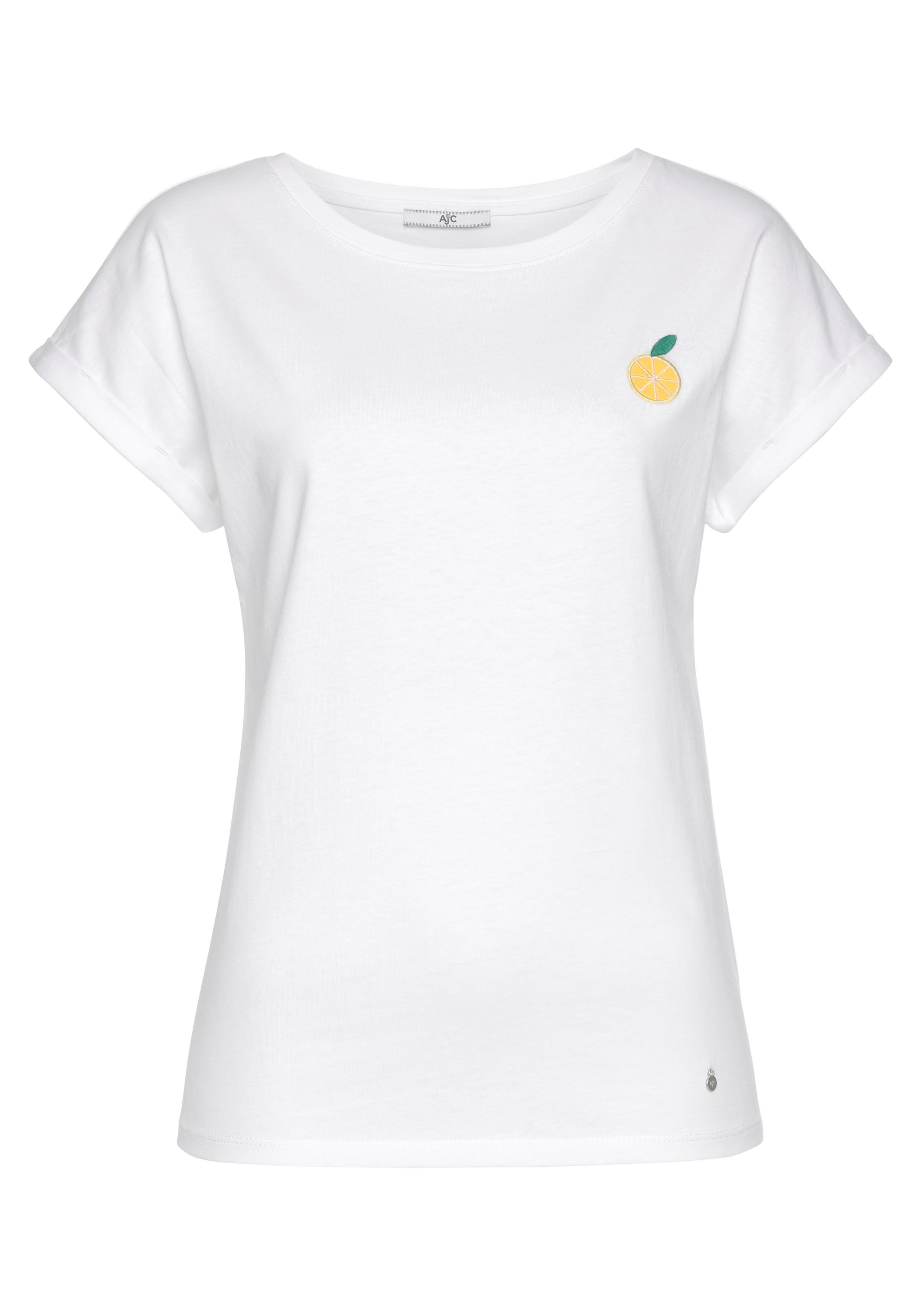 Damen Shirts AJC T-Shirt Oversized mit witzigem Krokodil-Druck - NEUE KOLLEKTION