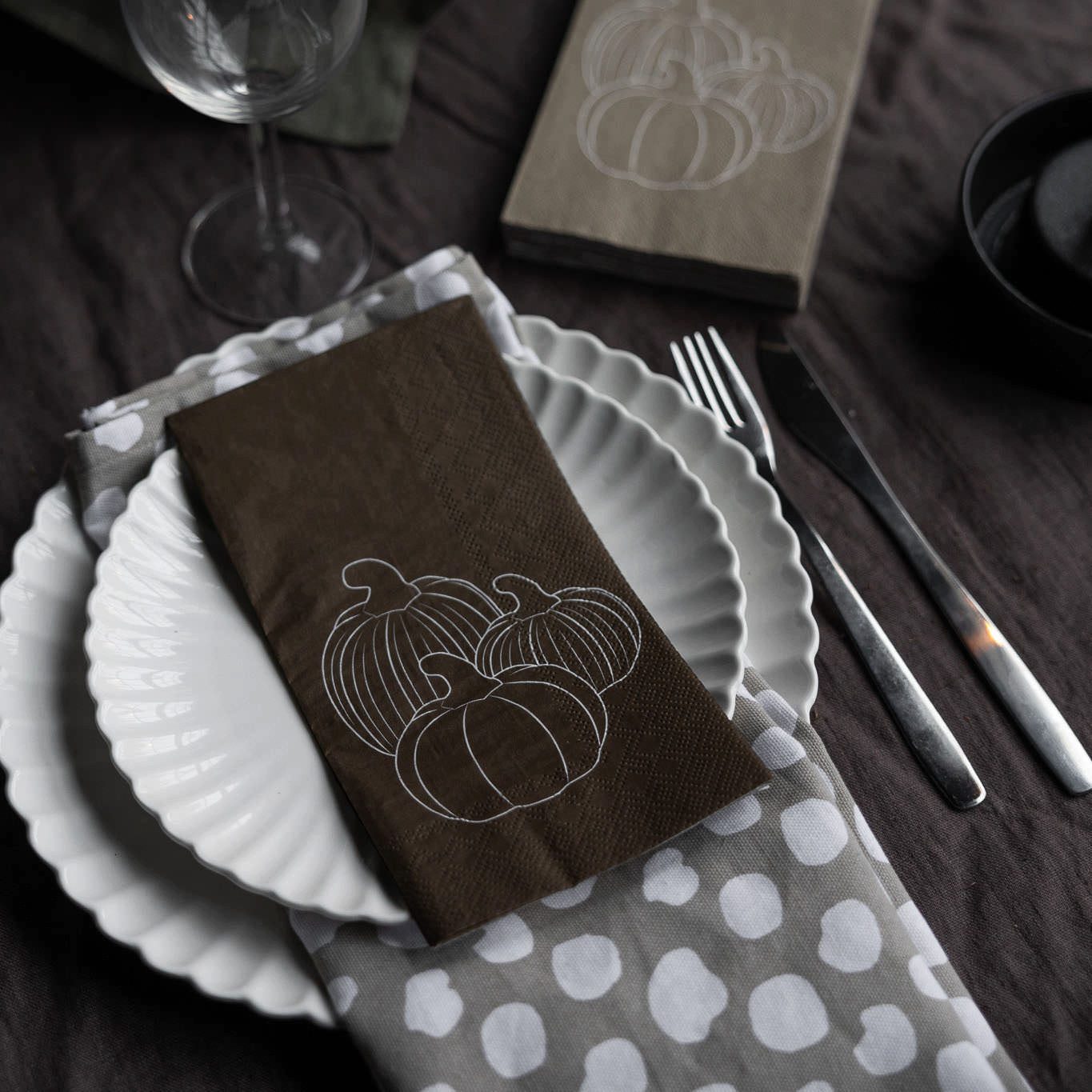 Storefactory Dekoobjekt Servietten Pumpor in braun günstig online kaufen