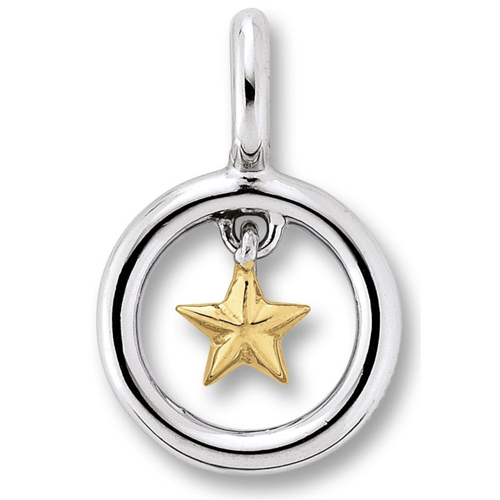 Silber Stern Silber, Stern aus 925 Kettenanhänger Schmuck ELEMENT ONE Damen Anhänger