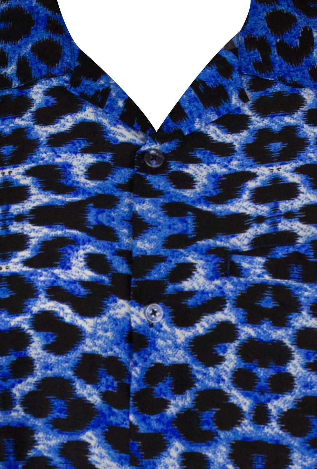 King Kameha Hawaiihemd Leopard Kids Funky Hawaii-Hemd Kinder Kurzarm Front-Tasche Unisex