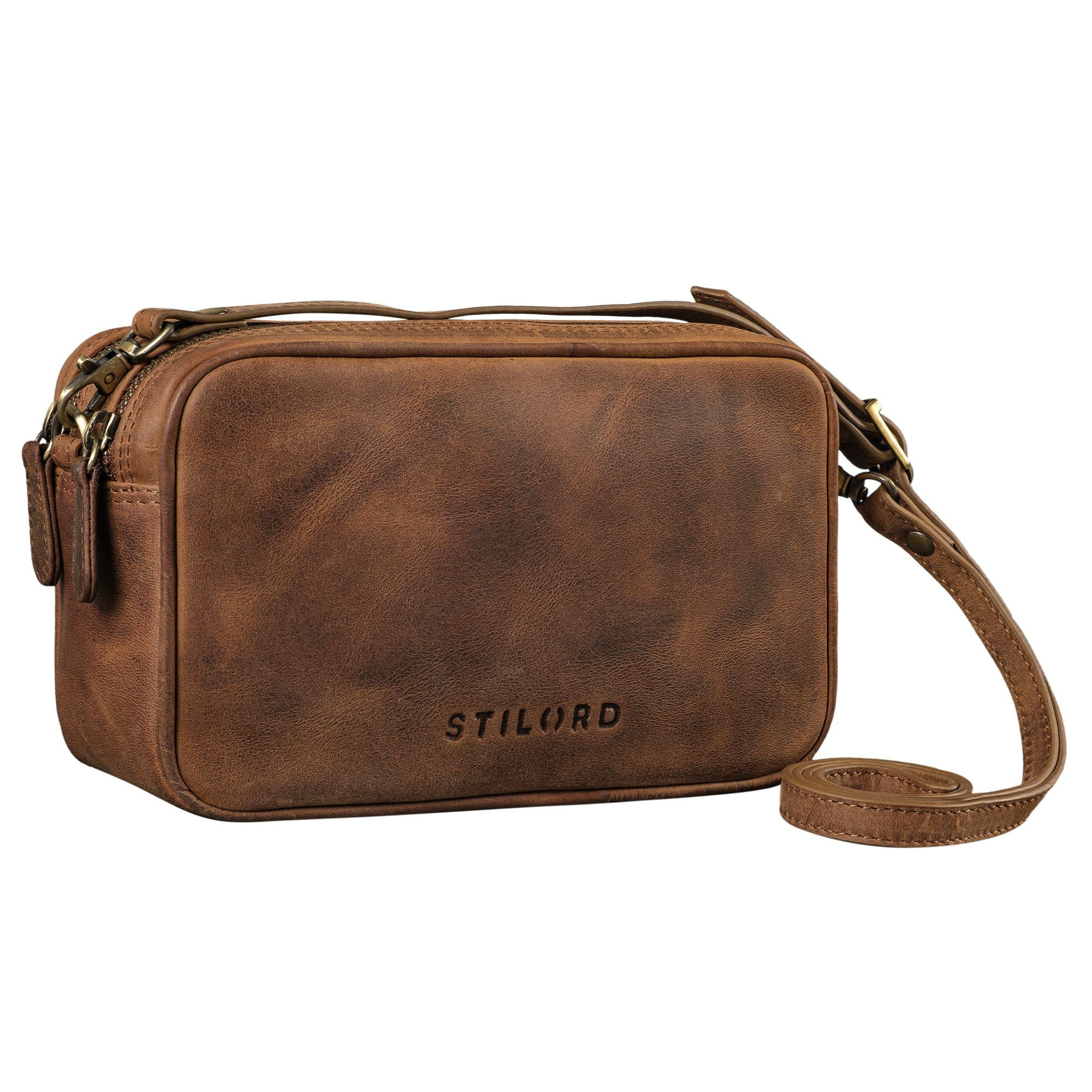 Handtasche "Pam" Umhängetasche Leder Damen Klein