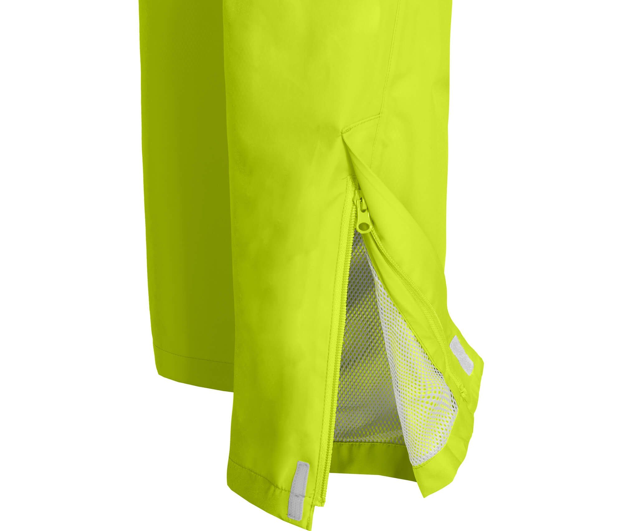 Bergson Regenhose KISSALAMP COMFORT Damen Normalgrößen, grün Wassersäule, 20000 Regenhose, leuchtend (Über) Netzfutter, mm