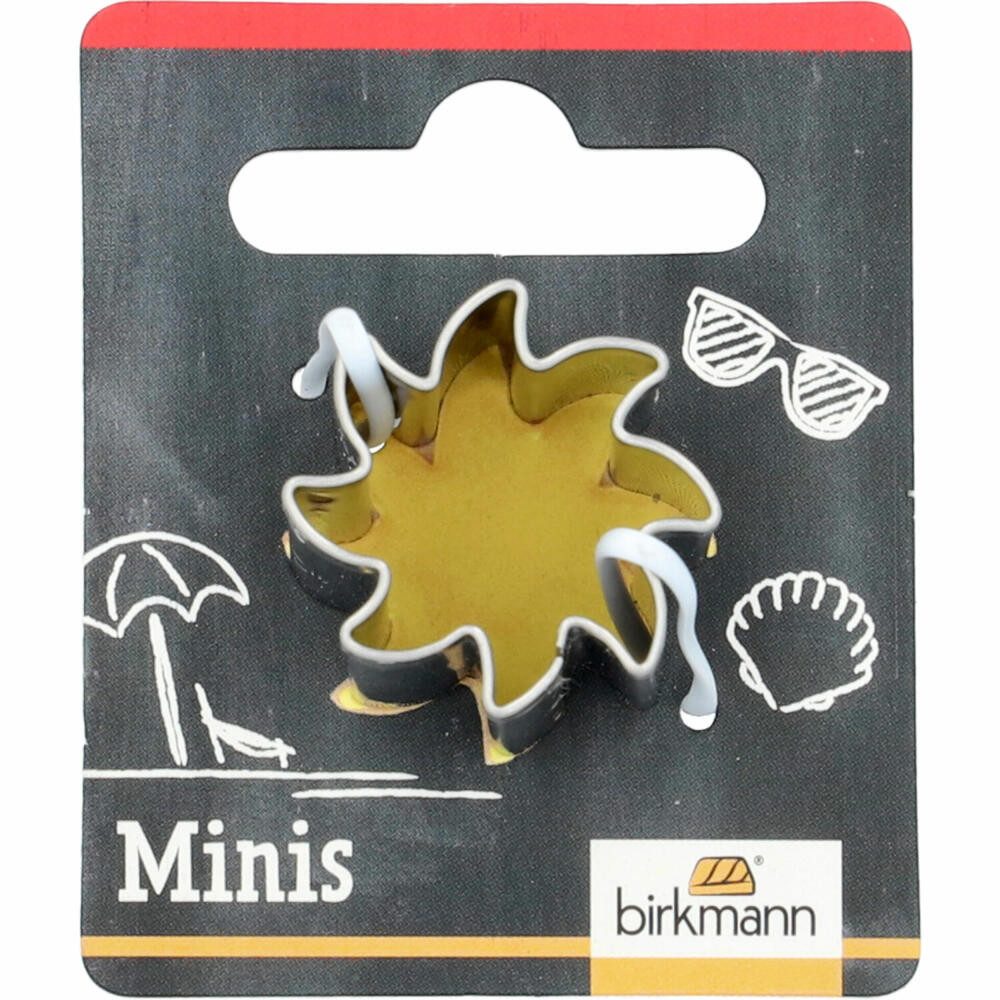 Birkmann Ausstechform Mini Sonne 2.6 cm, Edelstahl