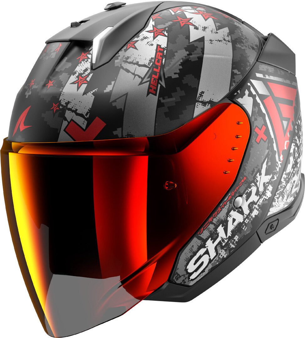 Motorradhelm Skwal i3 Jet Hellcat Jethelm