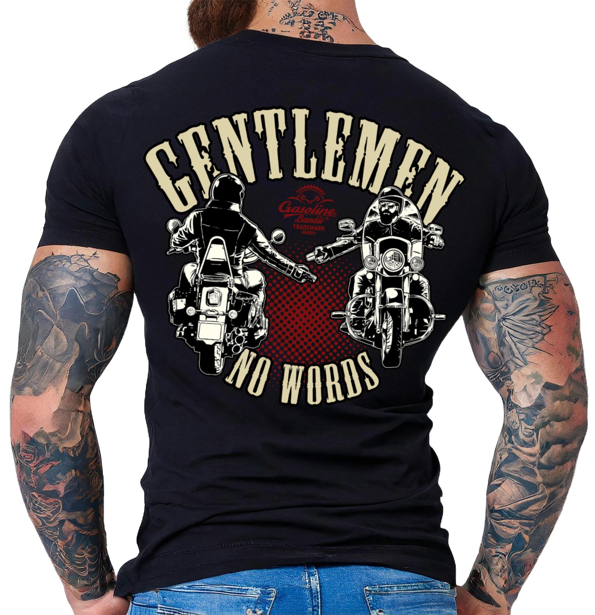 T-Shirt für respektvolle Motorradfahrer: Gentleman - no Words