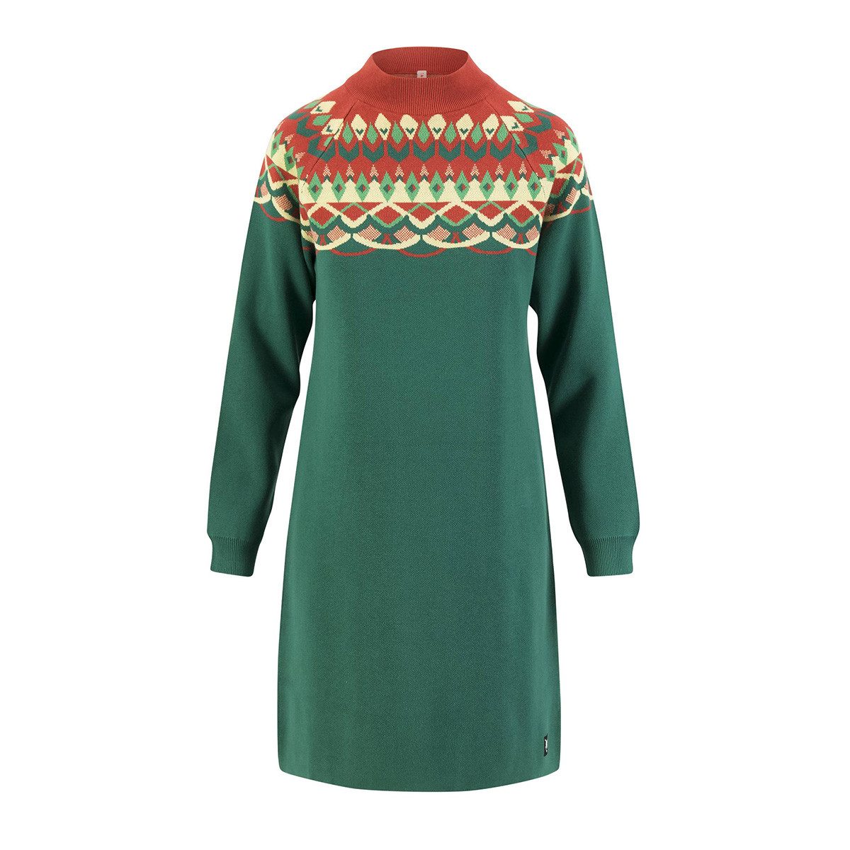 Blutsgeschwister Strickkleid Scandi woods nostalgic island knit green