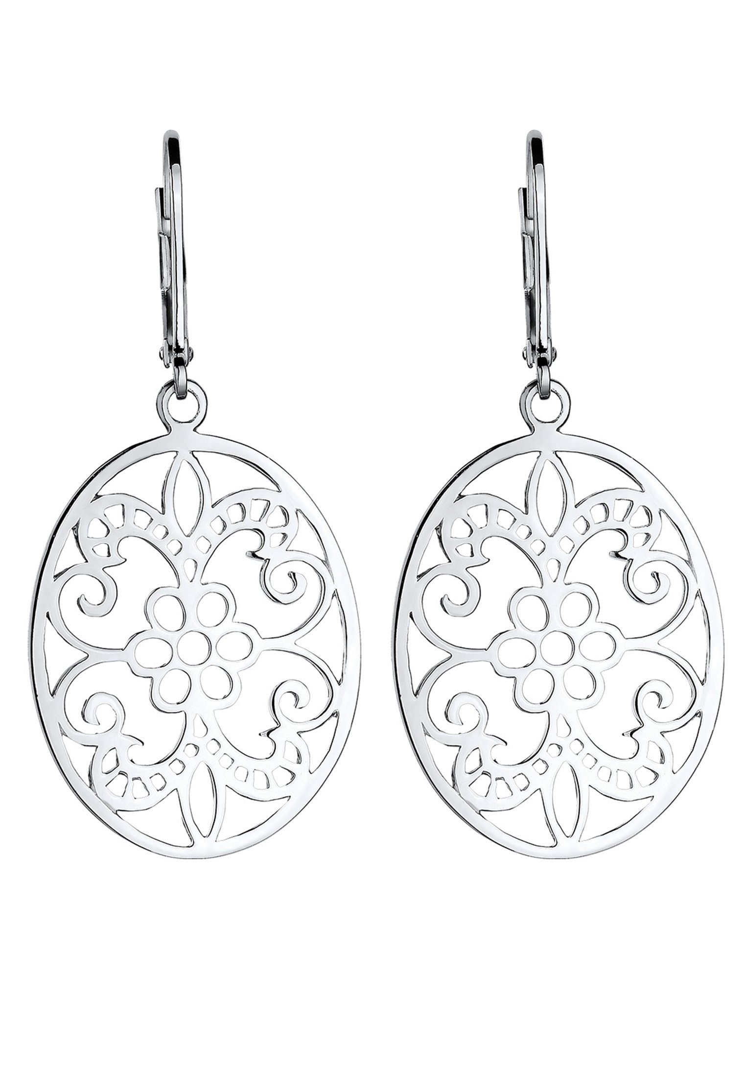 Elli Paar Ohrhänger Ornament Blume Orientalisch Oval 925 Silber günstig online kaufen