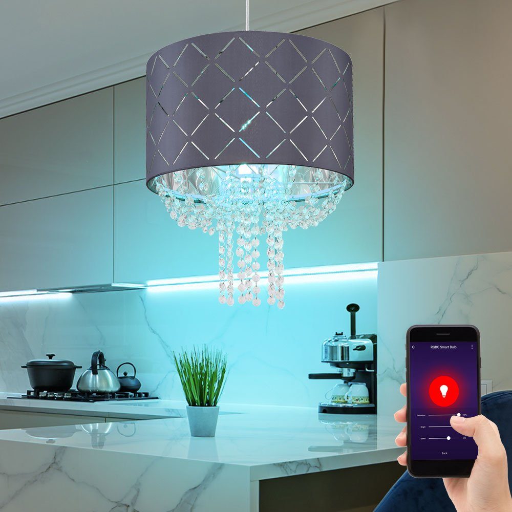 RGB LED Decken Lampe Kristall Dekor Fernbedienung Farbwechsel Küchen Leuchte 