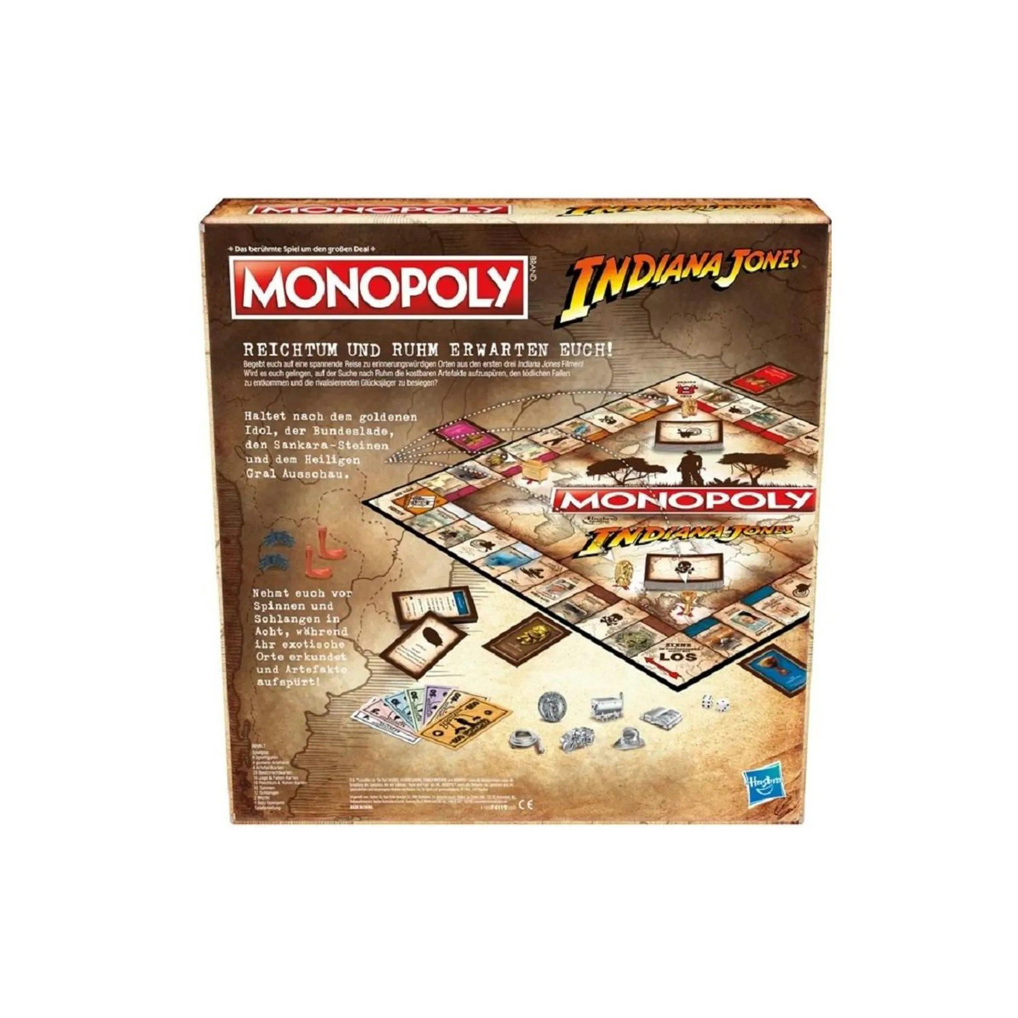 Brettspiel Spiel, Hasbro Jones Indiana Monopoly