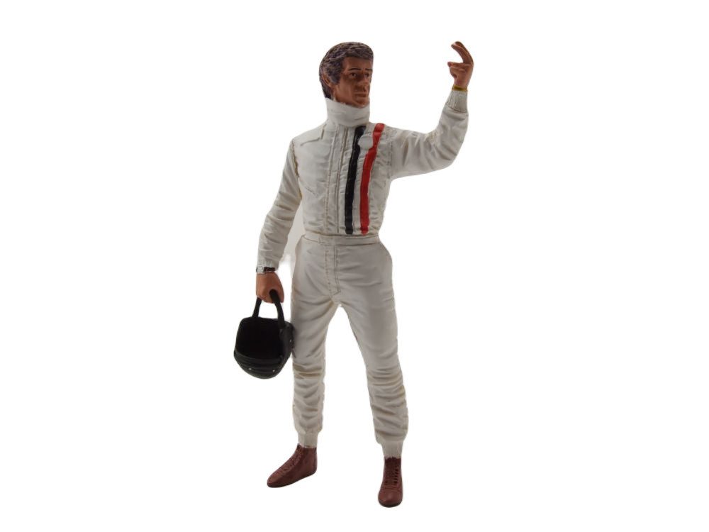 Modellauto Figur Steve McQueen mit Helm für 1:18