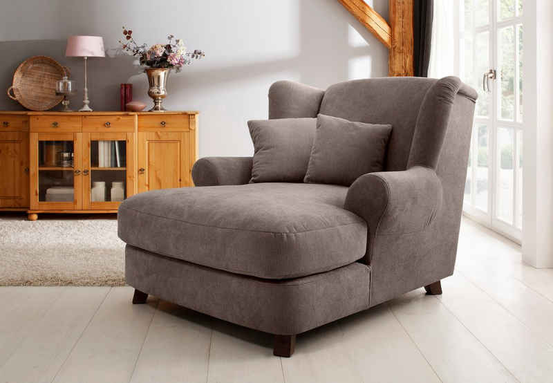 Home affaire XXL-Sessel Oase, Mega-Sessel XXL, Ohrensessel incl. Zierkissen, Love-Seat