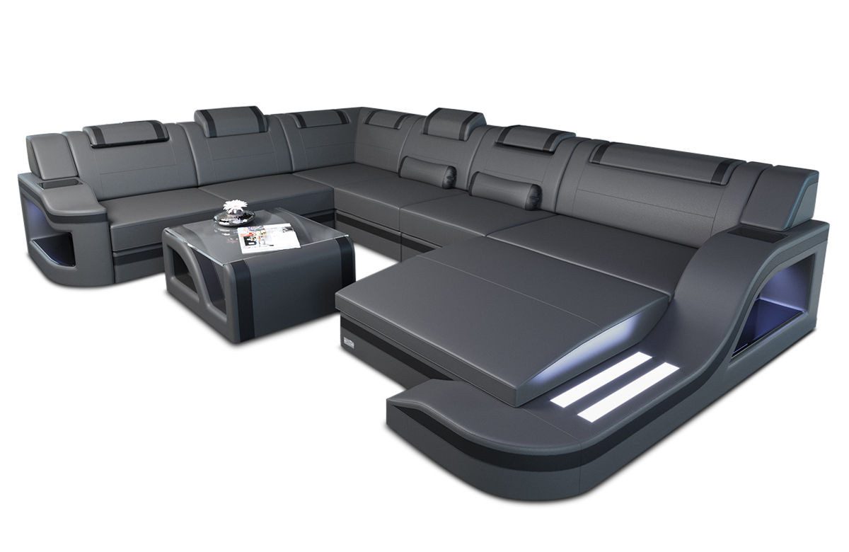 Sofa Dreams Wohnlandschaft XXL Ledersofa Palermo günstig online kaufen