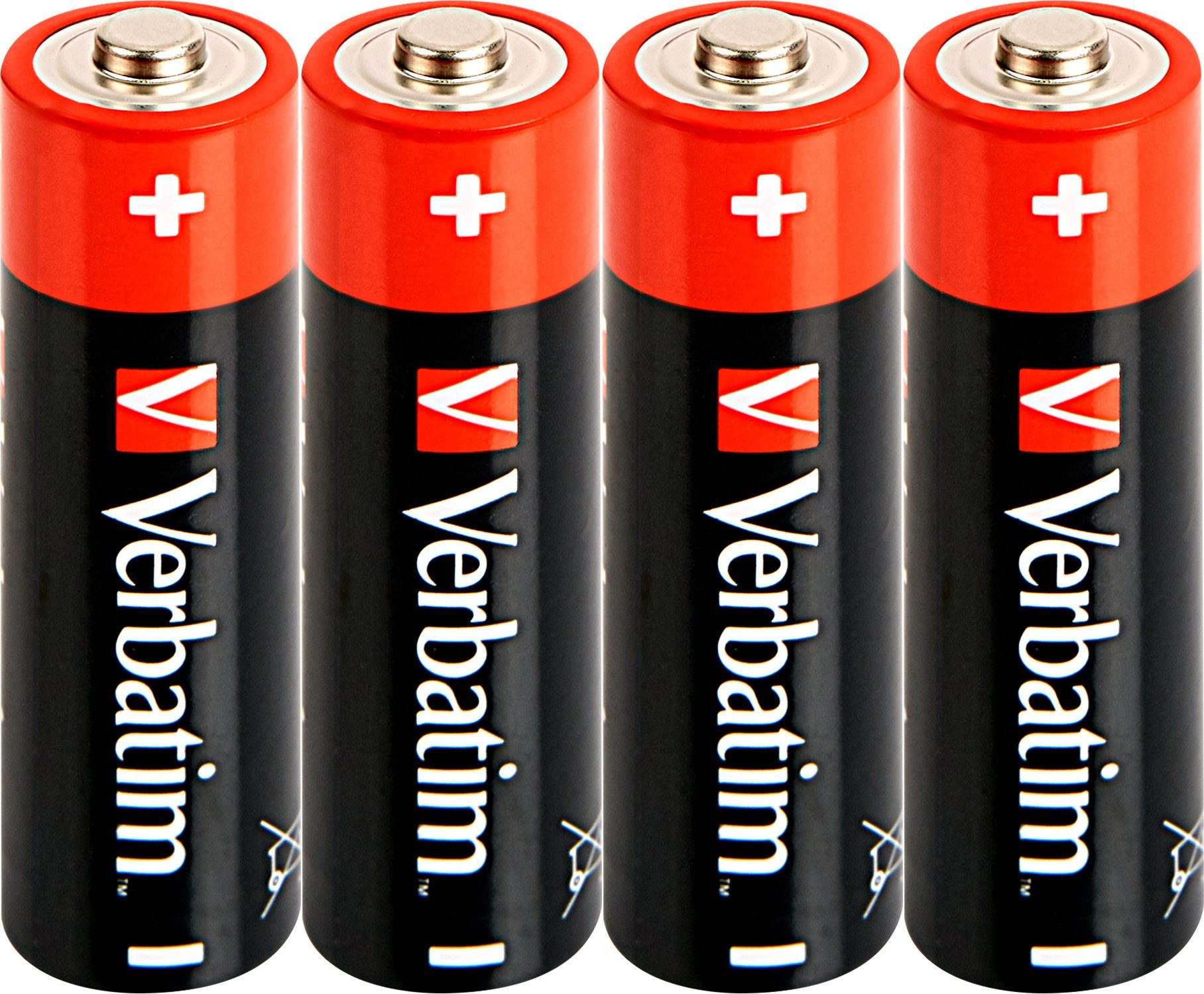 Verbatim Verbatim Batterie Alkaline, Mignon, AA, LR06, 1.5V Premium, Shrinkwra Batterie