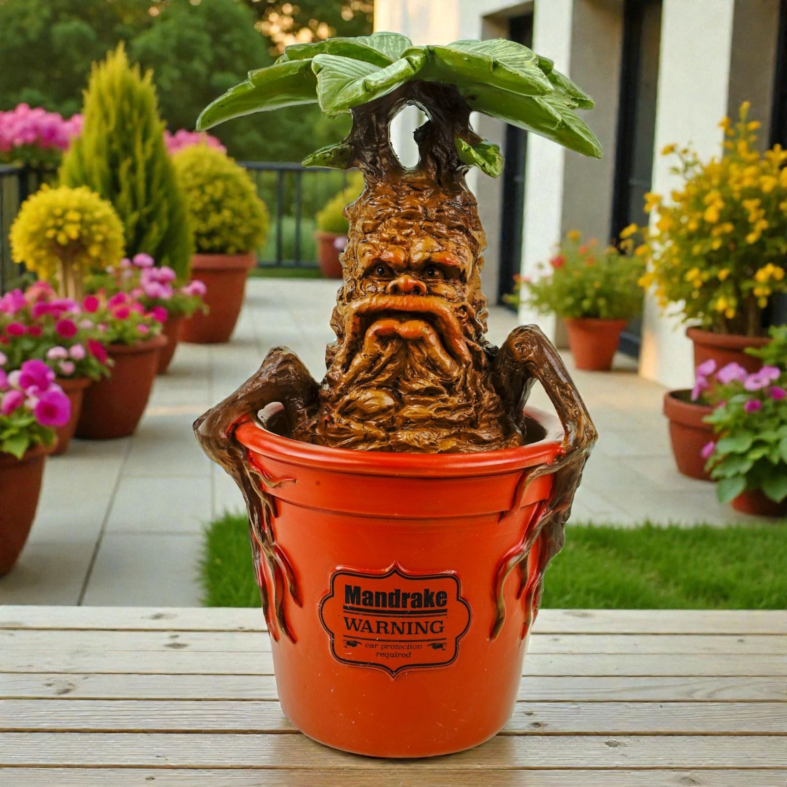 Disney Gartenfigur Mandrake 20,8 cm Offiziell lizenzierte Deko aus Polyresin