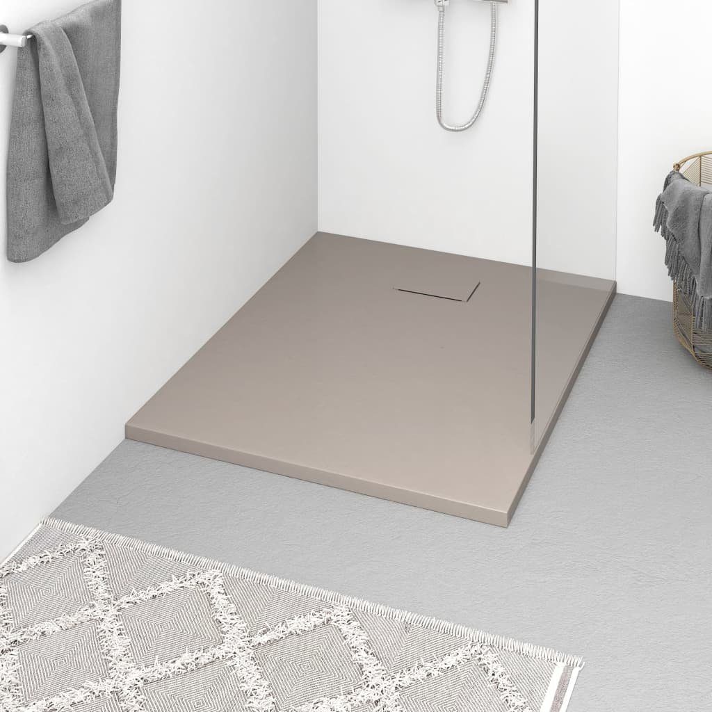 vidaXL Duschwanne Duschwanne SMC Braun 100x80 cm