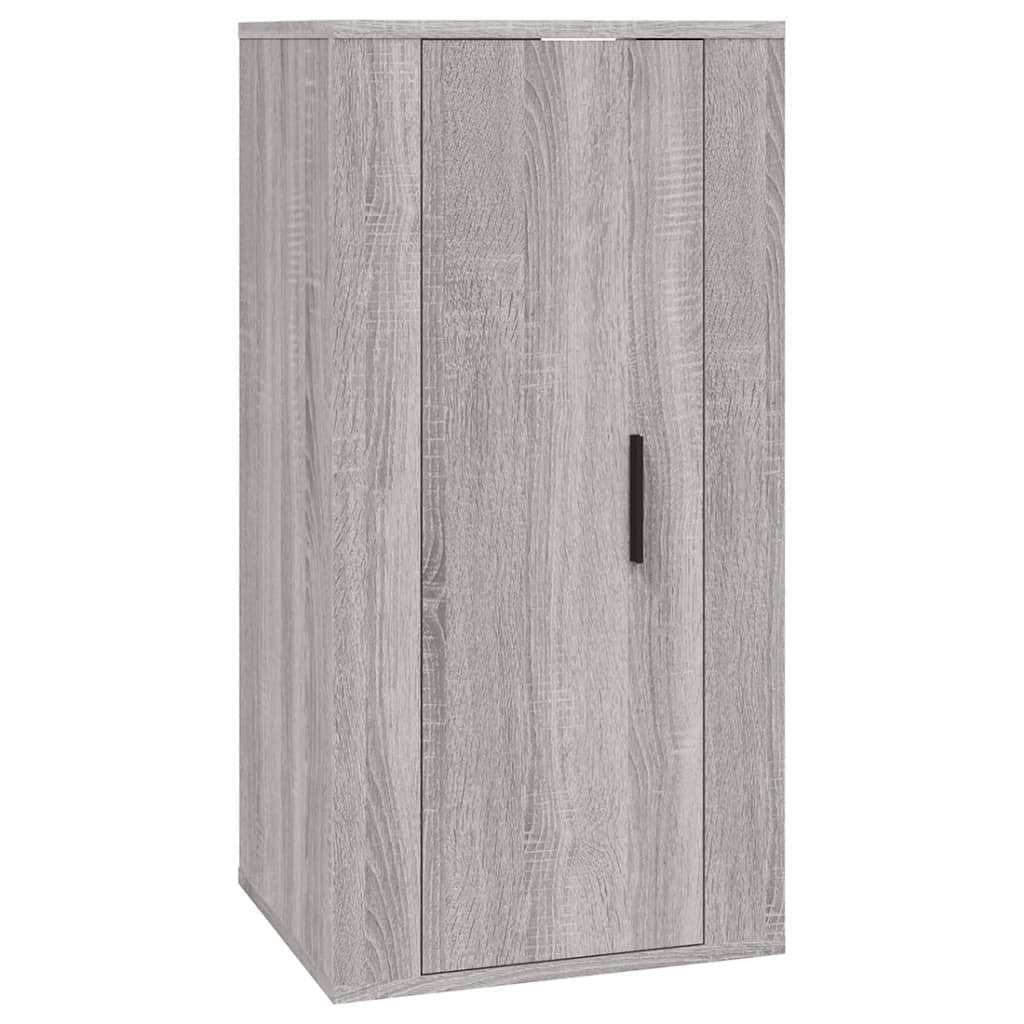 Sonoma Grau 2-tlg. Holzwerkstoff TV-Schrank-Set TV-Schrank vidaXL (2-St)