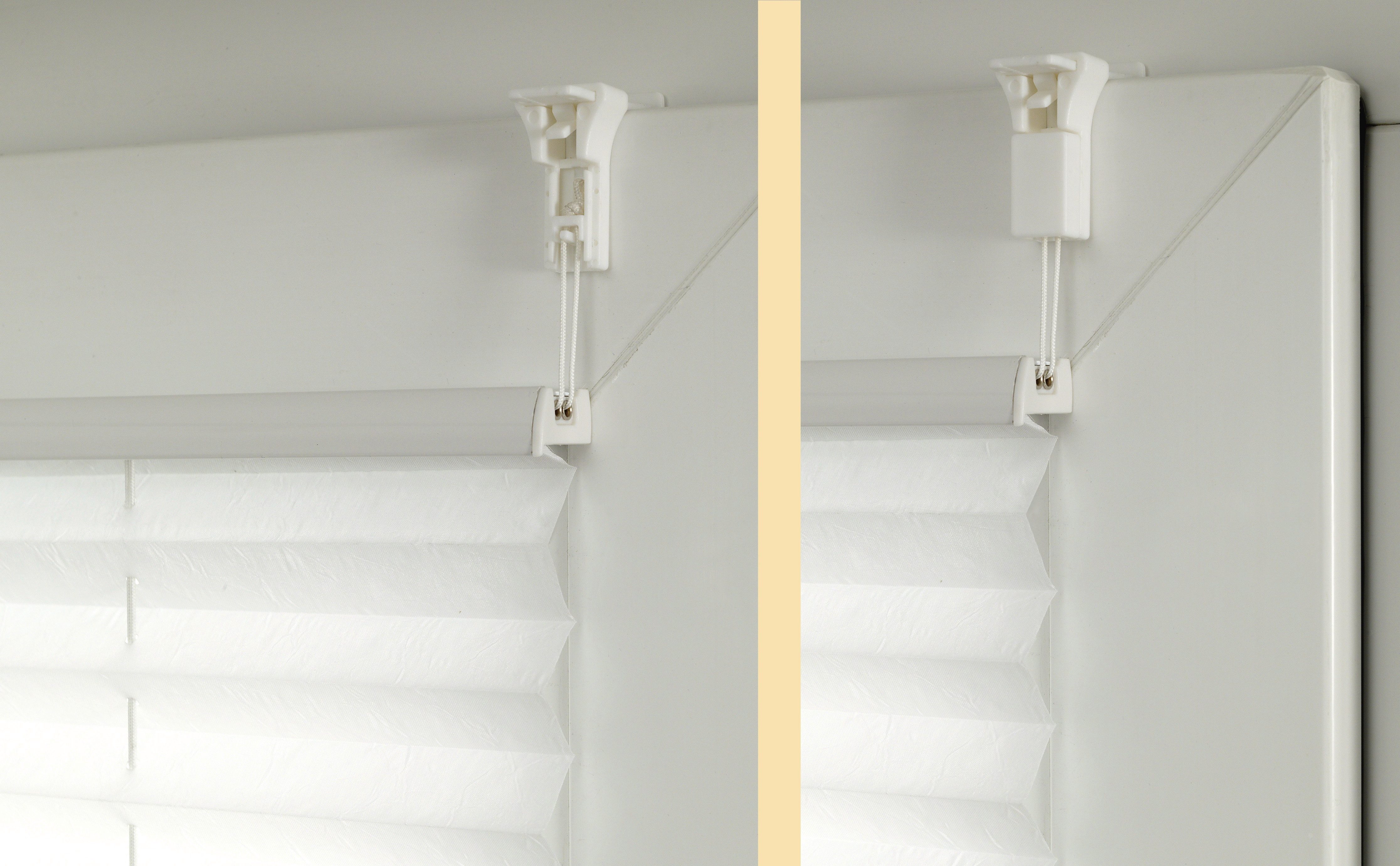 GARDINIA Plissee Bella mit zwei Bedienschienen, blickdicht, ohne Bohren, verspannt, Klemmfix, in der Breite kürzbar, Lichtschutz