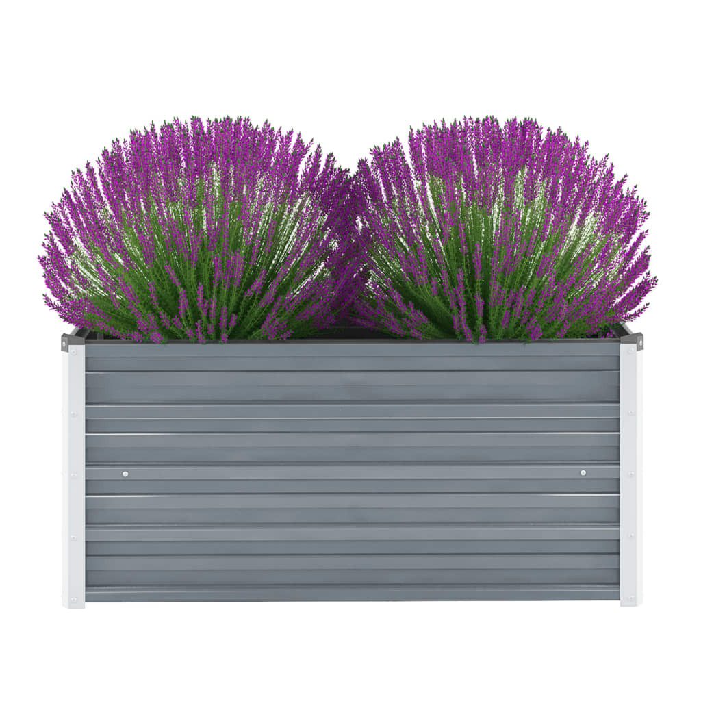 vidaXL Hochbeet, Garten-Hochbeet Verzinkter Stahl 100x40x45 günstig online kaufen
