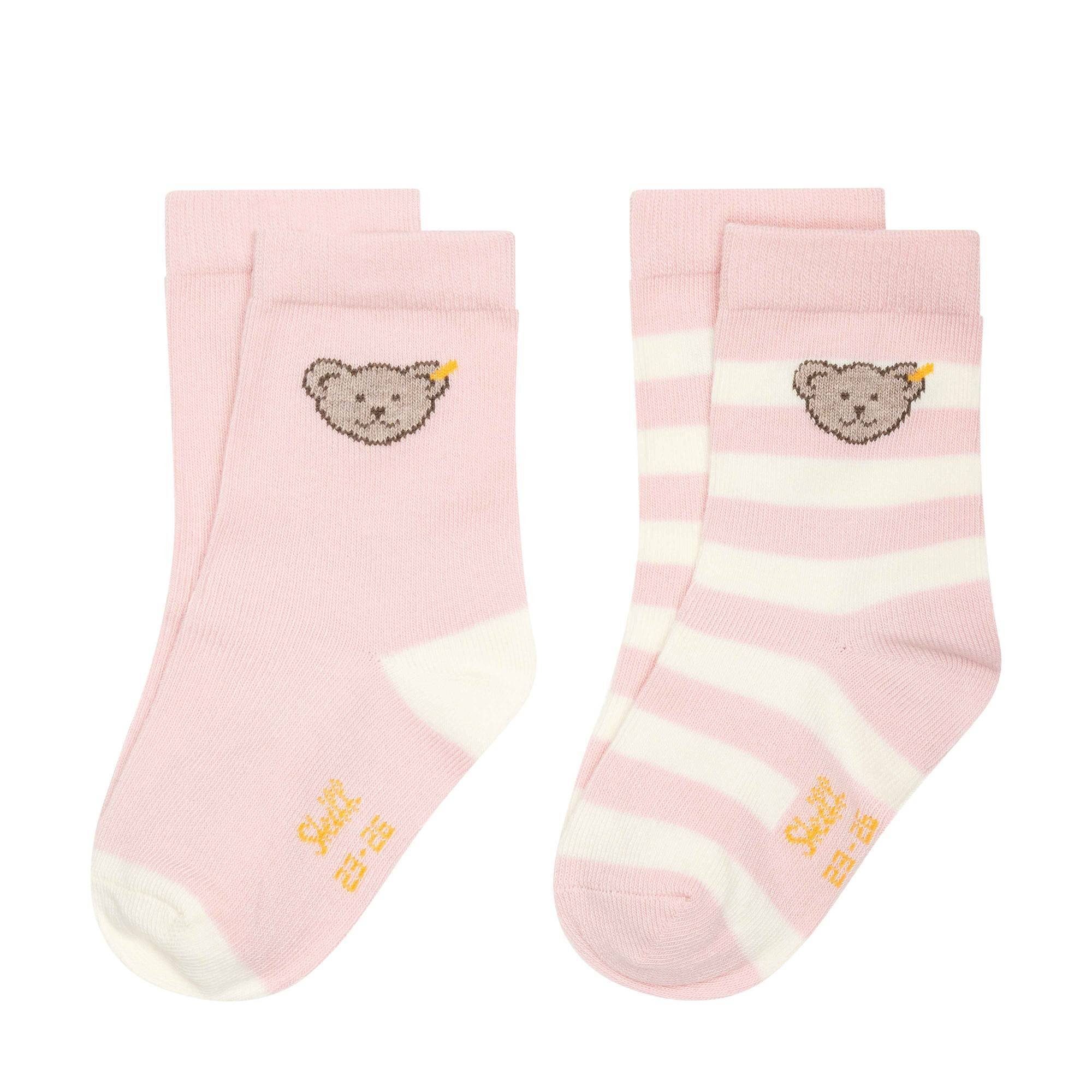 - Kinder Pack Steiff Rosa Bio-Baumwolle Freizeitsocken Socken, 2er Unisex