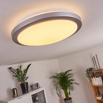 hofstein Panel »Loana« Zimmerlampe aus Metall weiß und weißen Kunststoff, CCT 2700-4000 Kelvin, über Lichtschalter in 3 Stufen dimmbar, LED 3100 Lumen