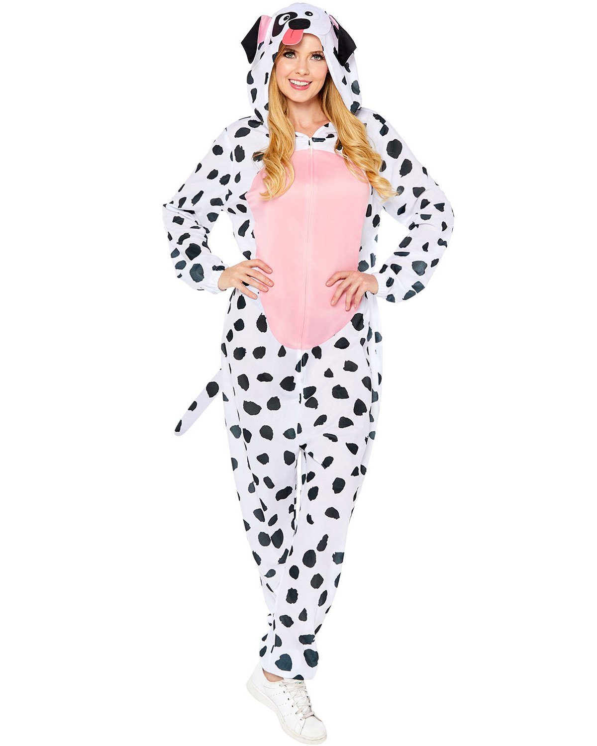 Amscan Kostüm Dalmatiner Hund Erwachsenenkostüm - Overall mit Ka