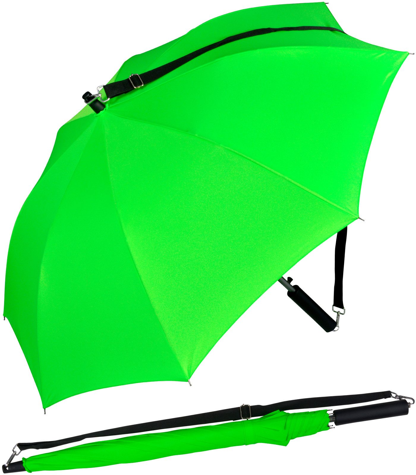 iX-brella Stockregenschirm Umhängeschirm mit längenverstellbarem Tragegurt, günstig online kaufen