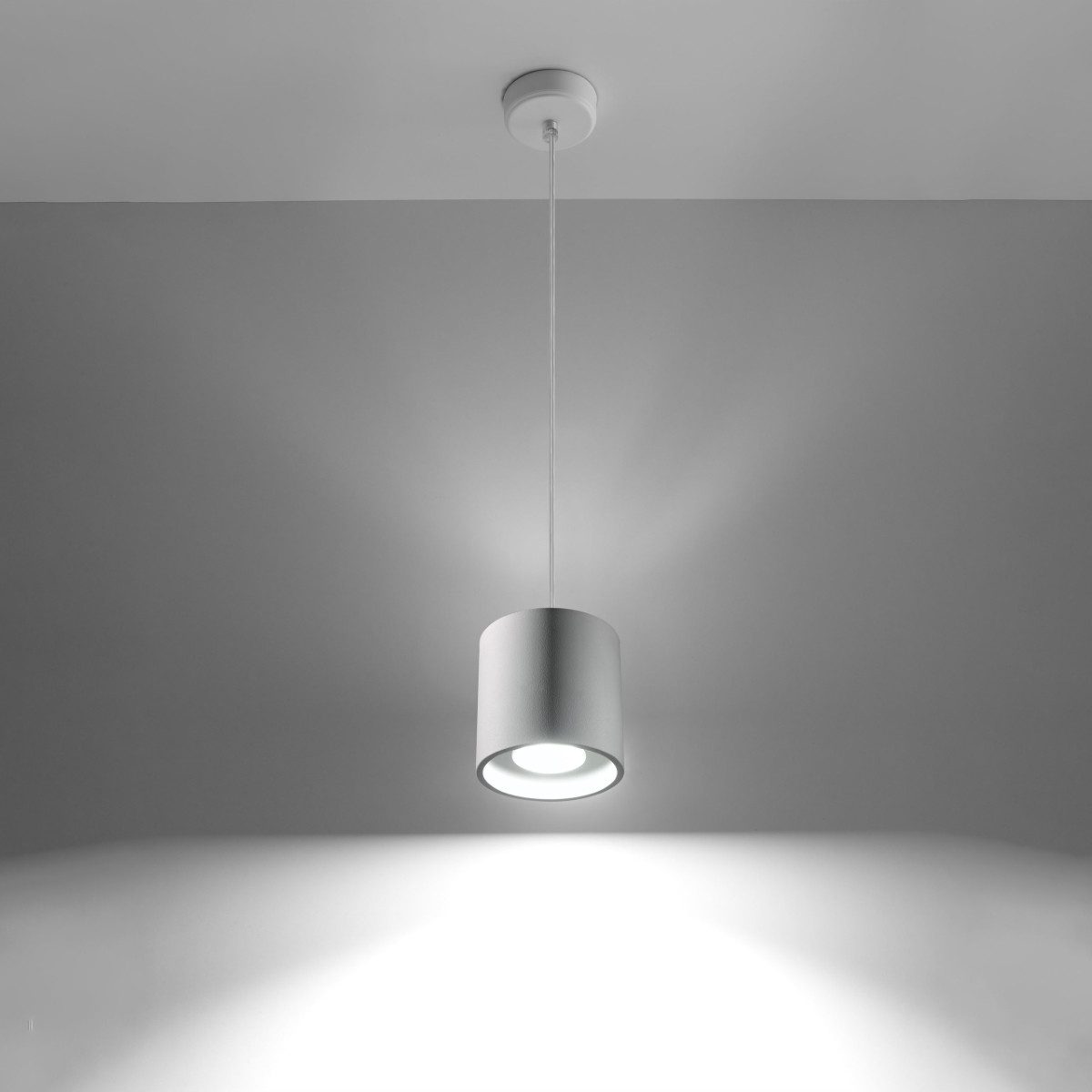 SOLLUX lighting Hängeleuchte Hängeleuchte Orbis 1 Weiß, Nicht enthalten