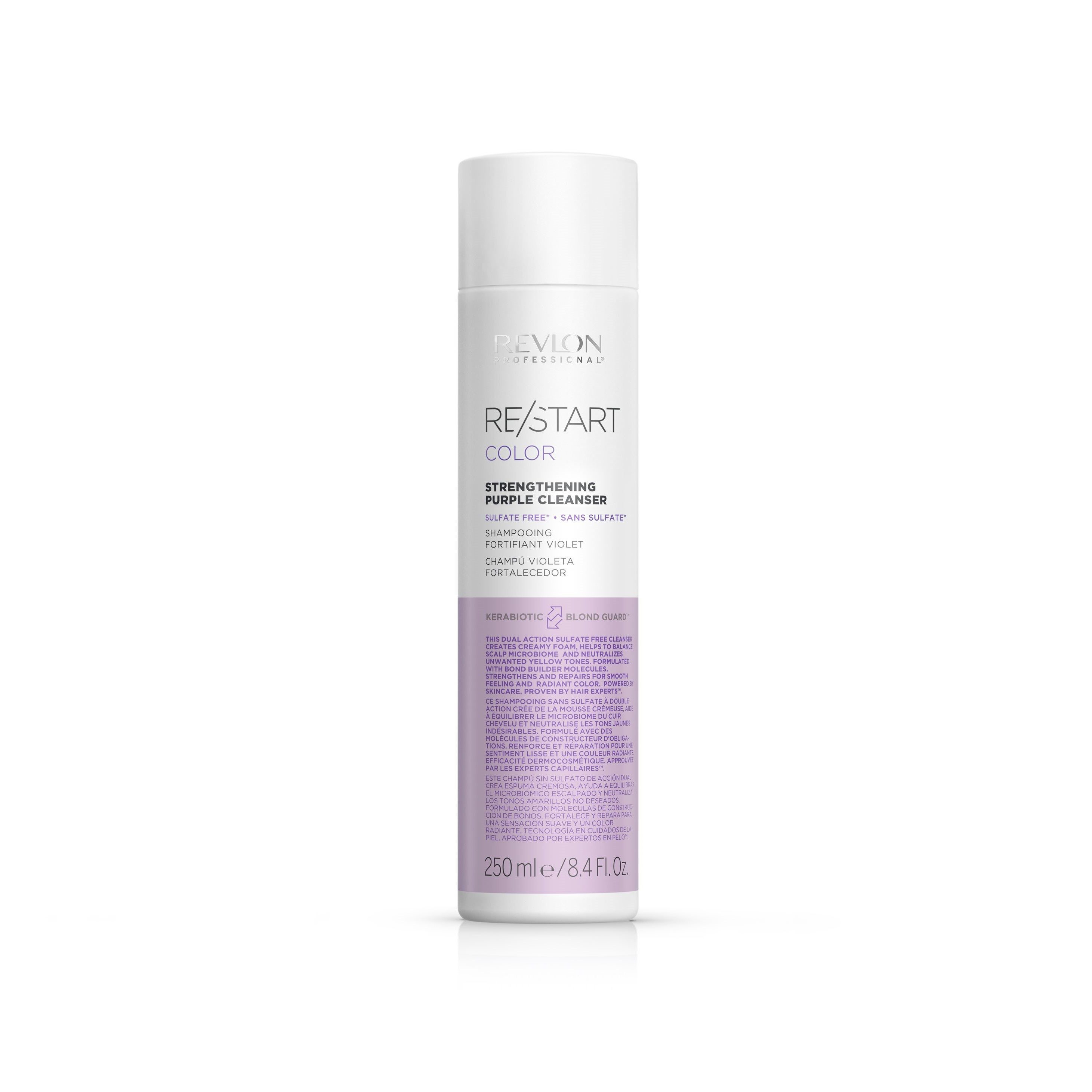 REVLON PROFESSIONAL Haarshampoo RE/START COLOR STRENGTHENING PURPLE CLEANSER, Neutralisiert Gelbtöne, regeneriert das Haar und reduziert Haarbruch. von REVLON PROFESSIONAL
