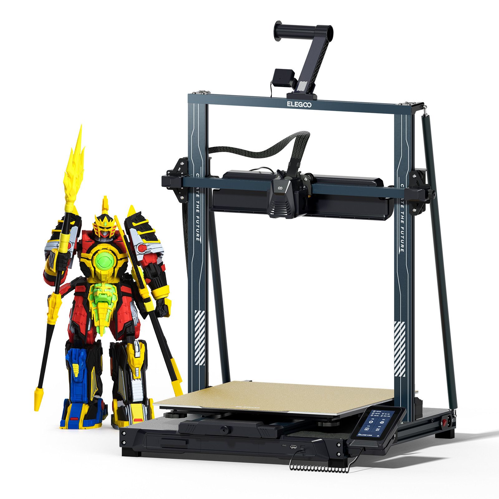 ELEGOO 3D-Drucker Elegoo Neptune 4 Max, Sehr großes Bauvolumen, Klipper, hohe Druckgeschwindigkeit, stabil