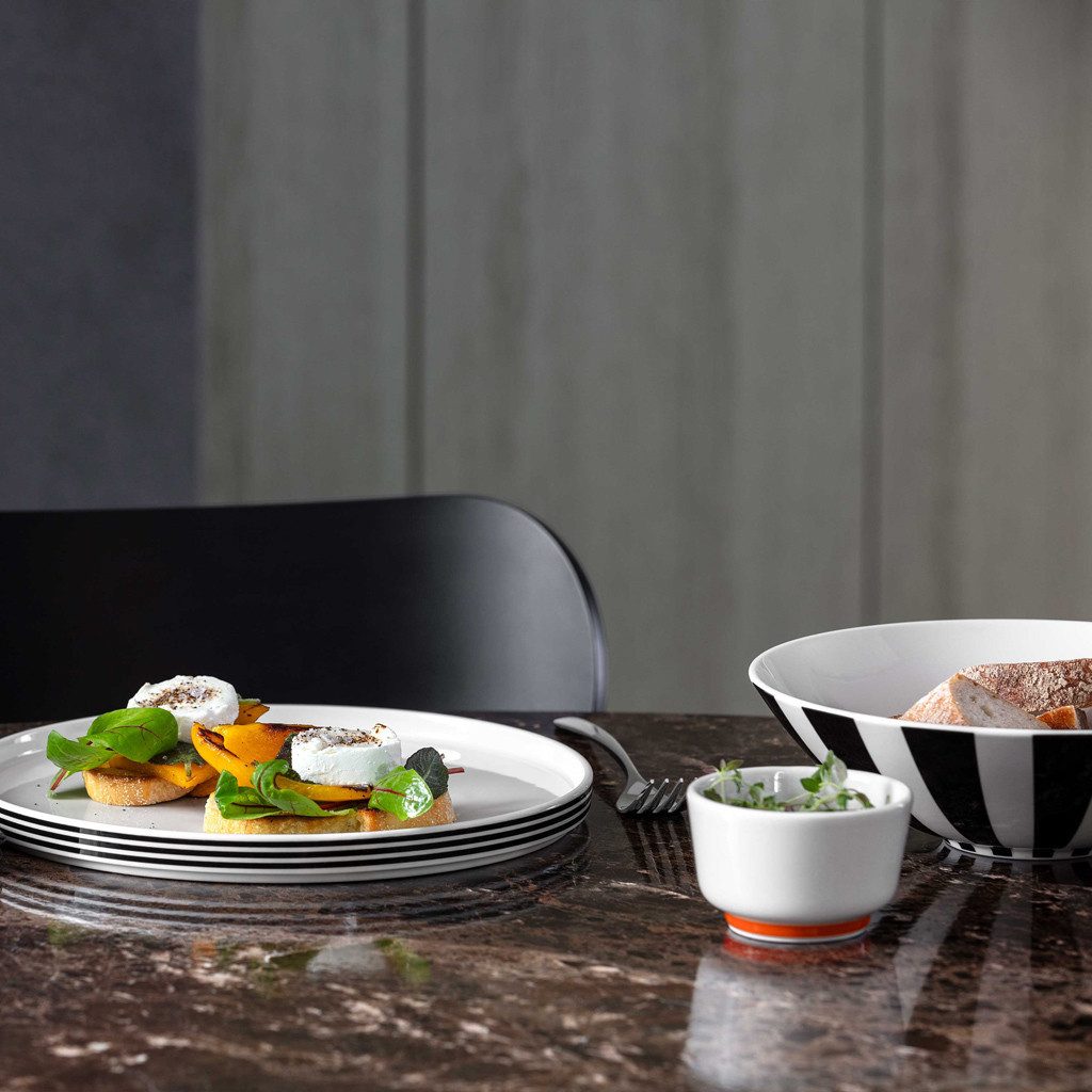Villeroy & Boch Servierschüssel The Memphis Collection Schale 21,5x6,5cm, Porzellan, (1-tlg), Premium Porcelain, mikrow.- & spülm.sicher, Made in Germany