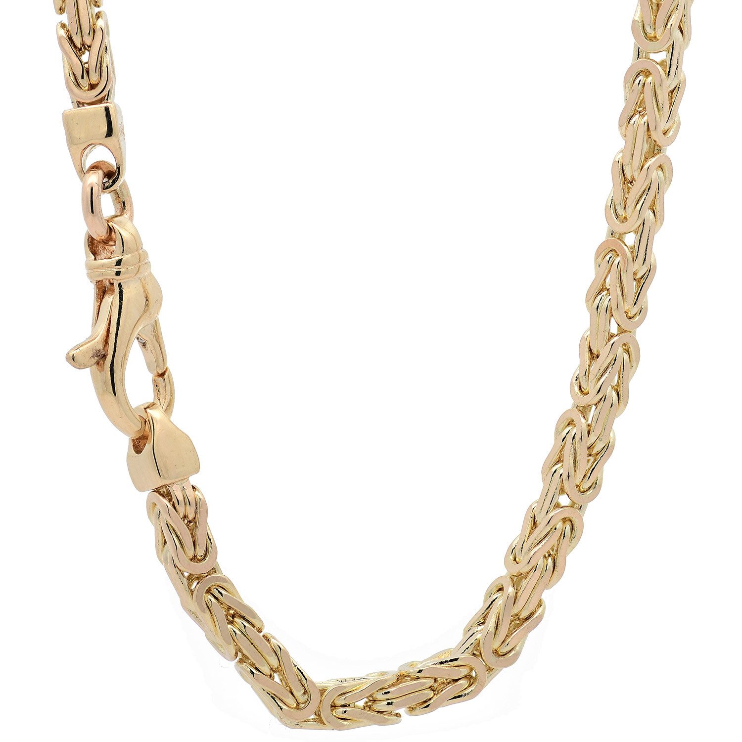 HOPLO Goldkette Goldkette Königskette Länge 19cm - Breite 3,0mm - 750-18 Ka günstig online kaufen