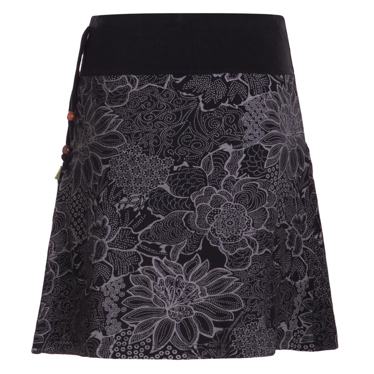 Vishes Minirock Kurzer Damen Baumwoll-Rock Mini-Rock mit Blumen-Spitze bedr günstig online kaufen