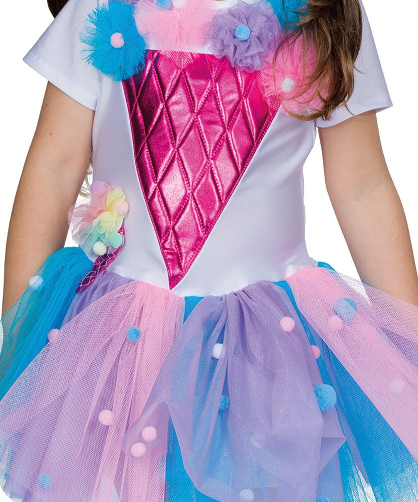 Karneval-Klamotten Feen-Kostüm Ballerina Mädchen Kleid rosa blau mit Haarreif, Fee Ballerina Kinder Mädchenkostüm mit eine pinken Eistüte Karneval