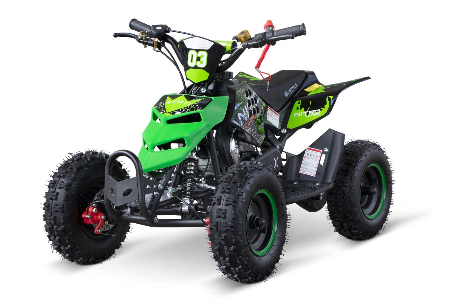 Nitro Motors Dirt-Bike Kinderquad 49cc mini Quad Repti 6" Kinderfahrzeug Pocketquad ATV, 1 Gang Orange