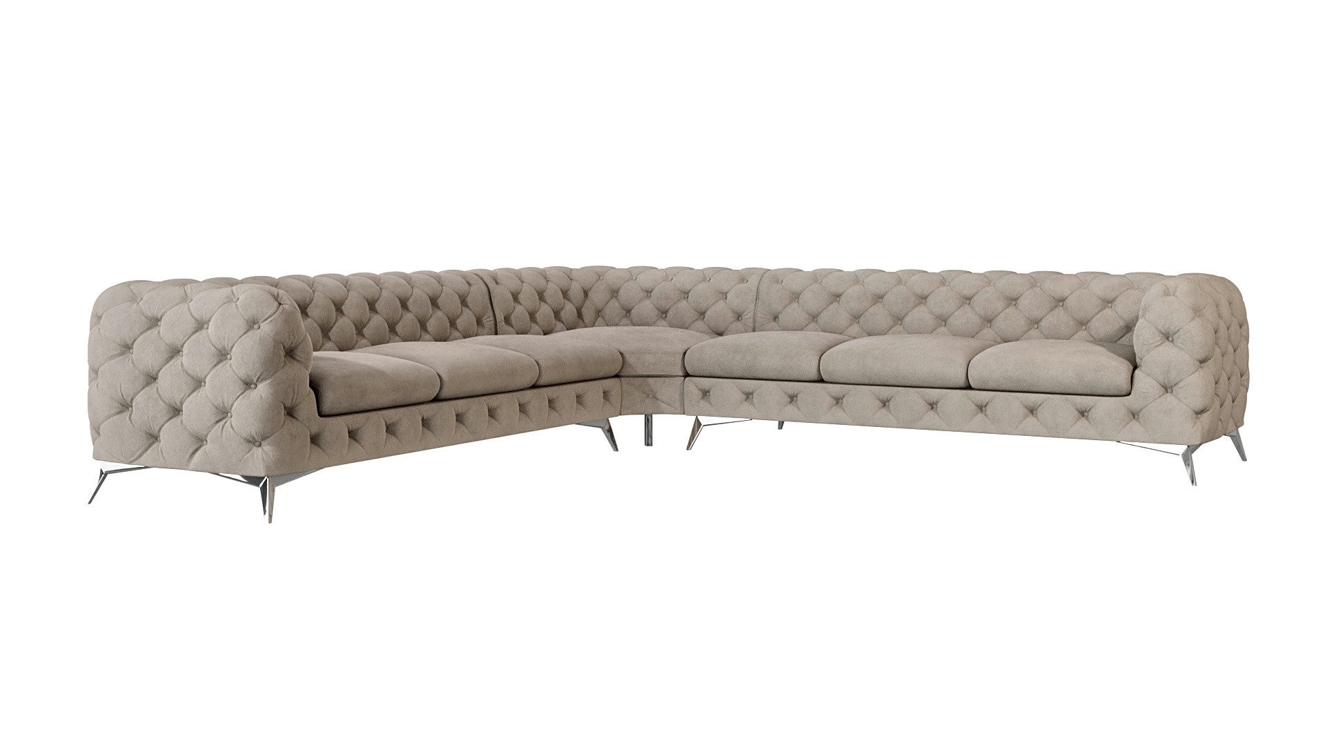 S-Style Möbel Ecksofa Kalina, Chesterfield mit günstig online kaufen