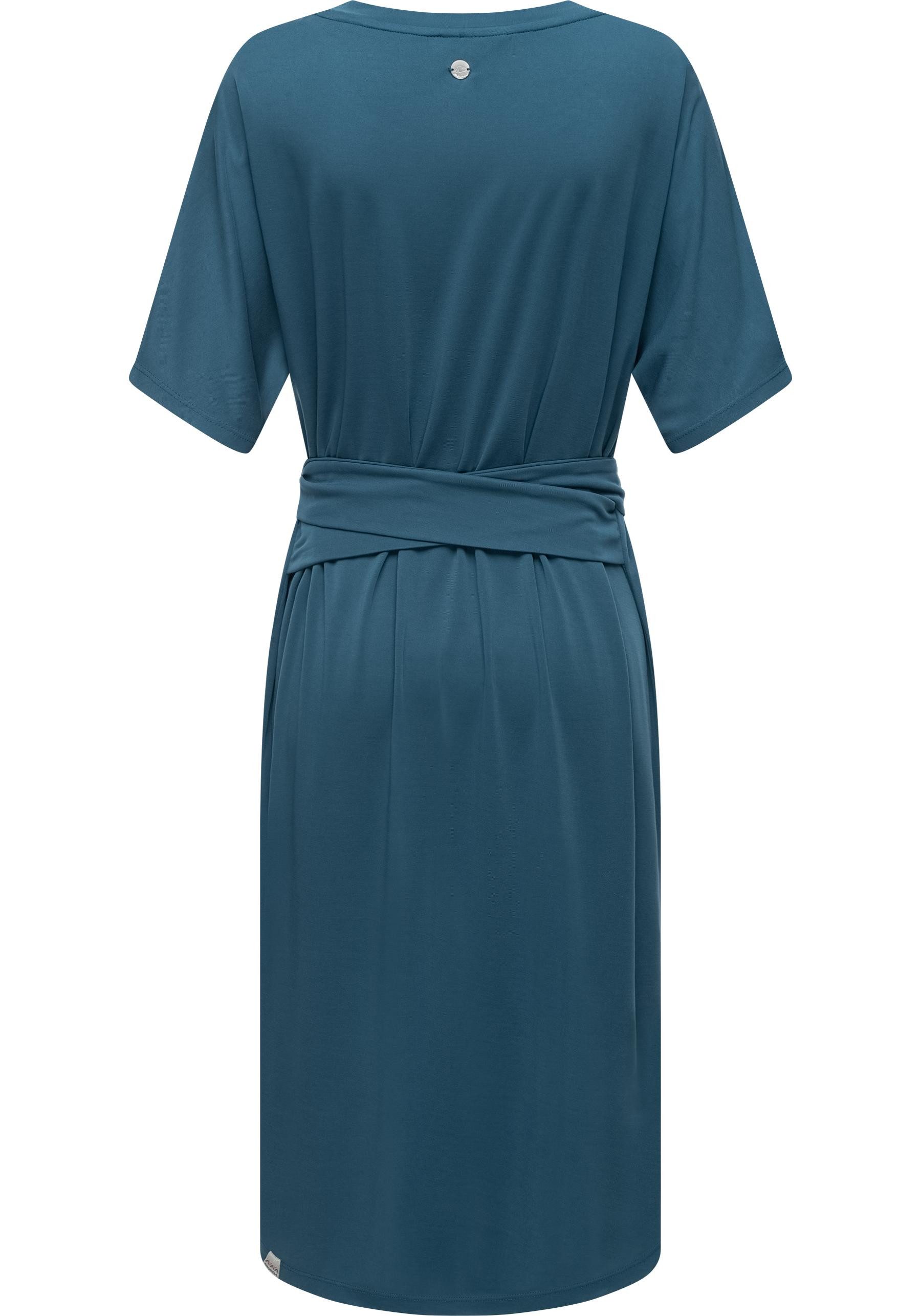 Ragwear Shirtkleid Pallerma stylisches Sommerkleid mit Bindeband an der Taille