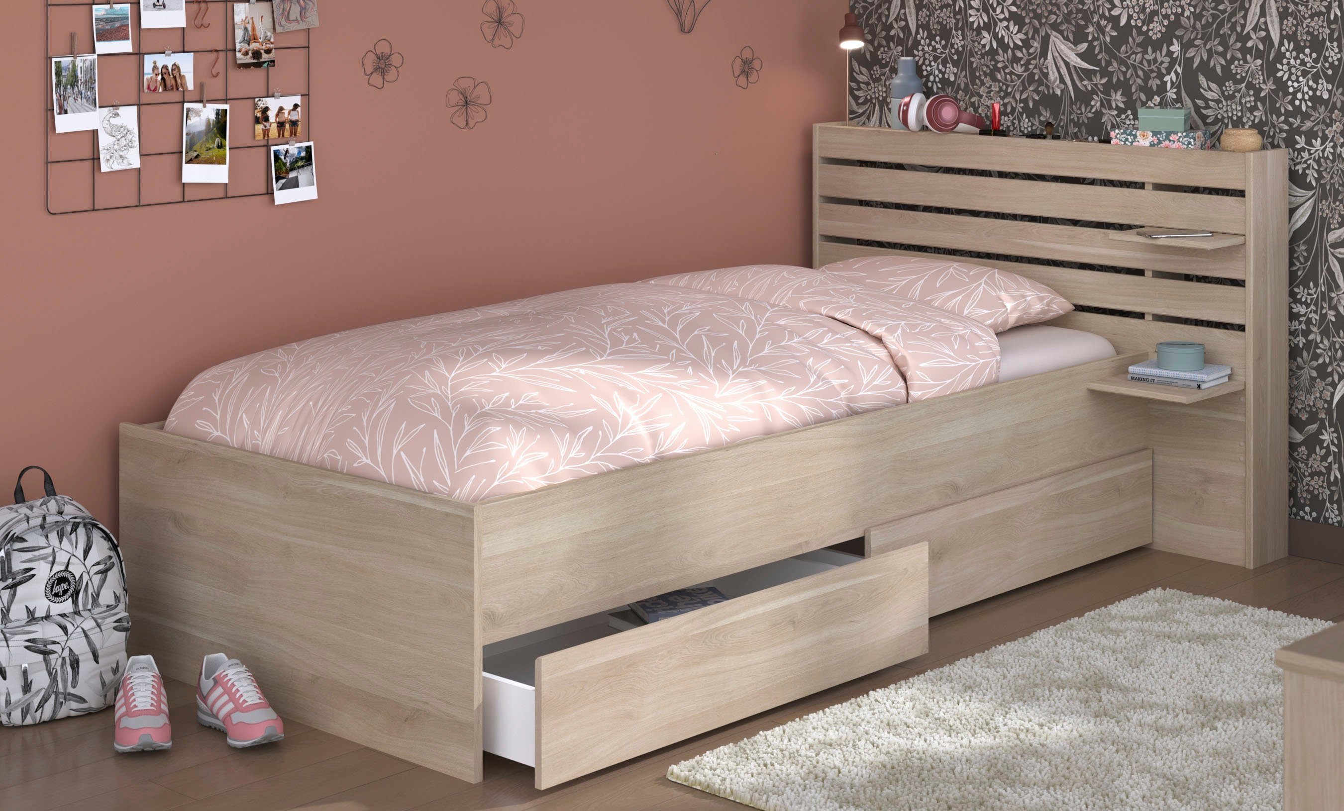 Parisot Stauraumbett "Escale" inklusive 2 Schubkästen auf Rollen günstig online kaufen