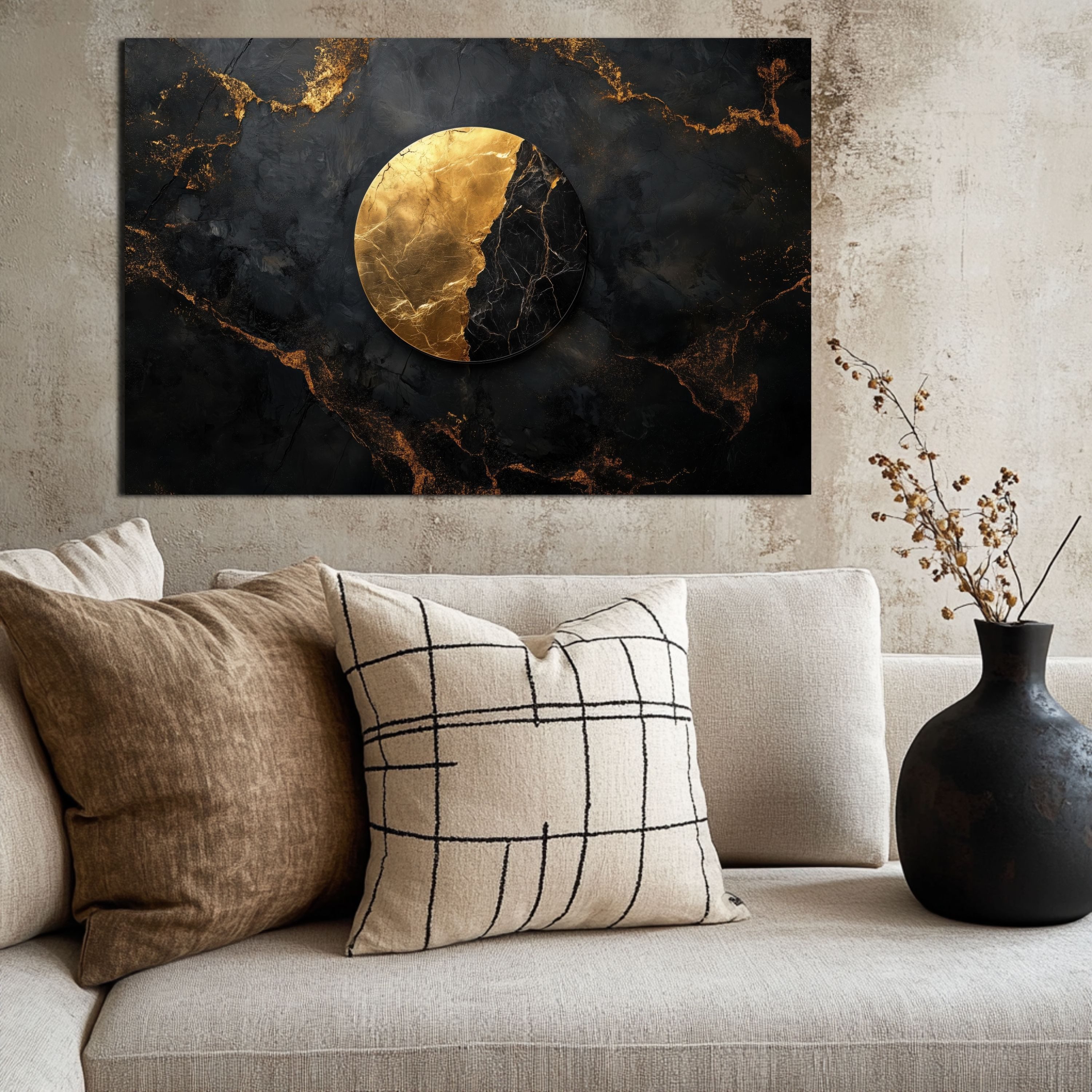 DARO Design Leinwandbild Modern Abstrakt Wandbilder XXL Wandbild Wand Deko günstig online kaufen