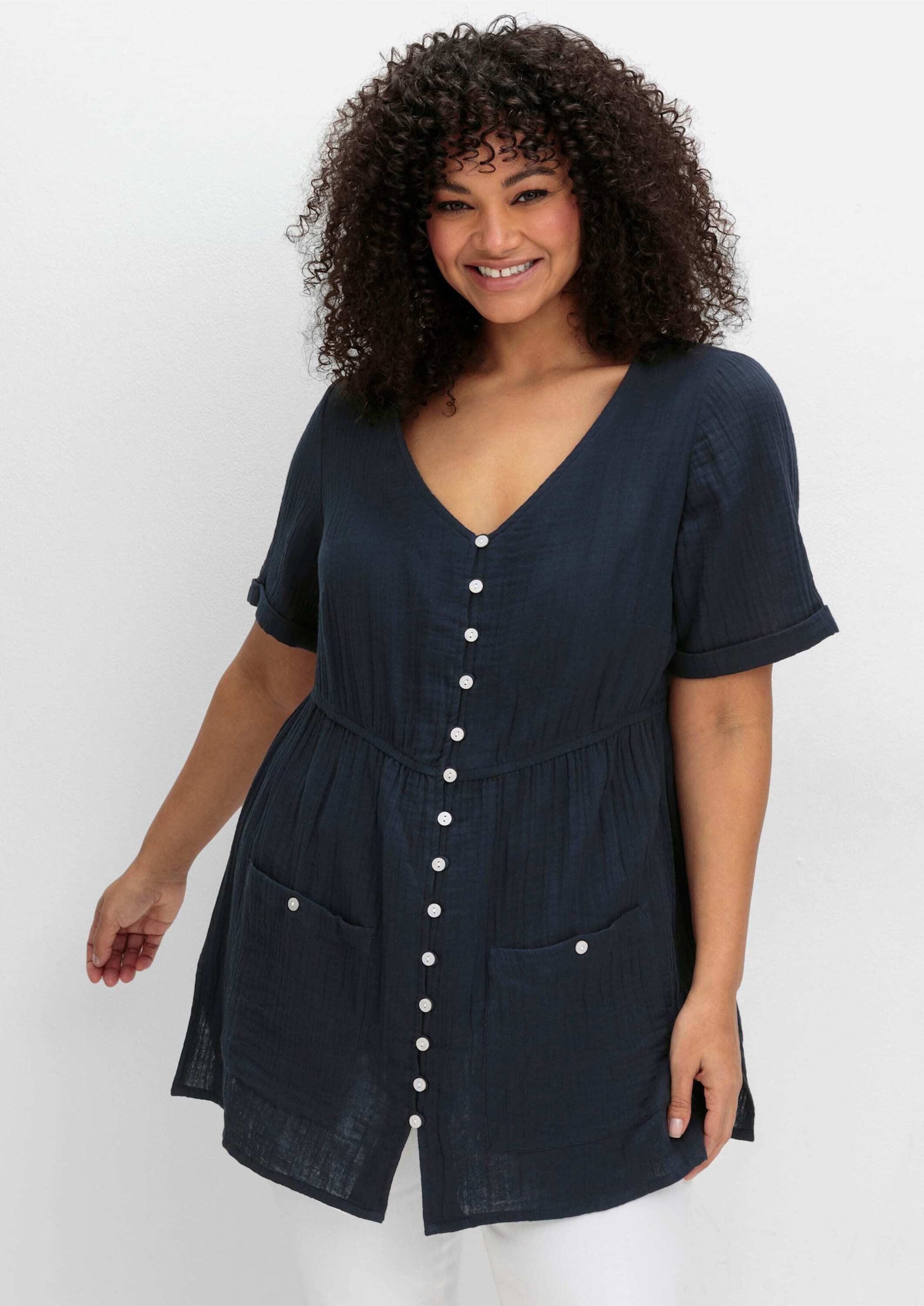 sheego by Joe Browns Klassische Bluse Bluse Kurzarm günstig online kaufen