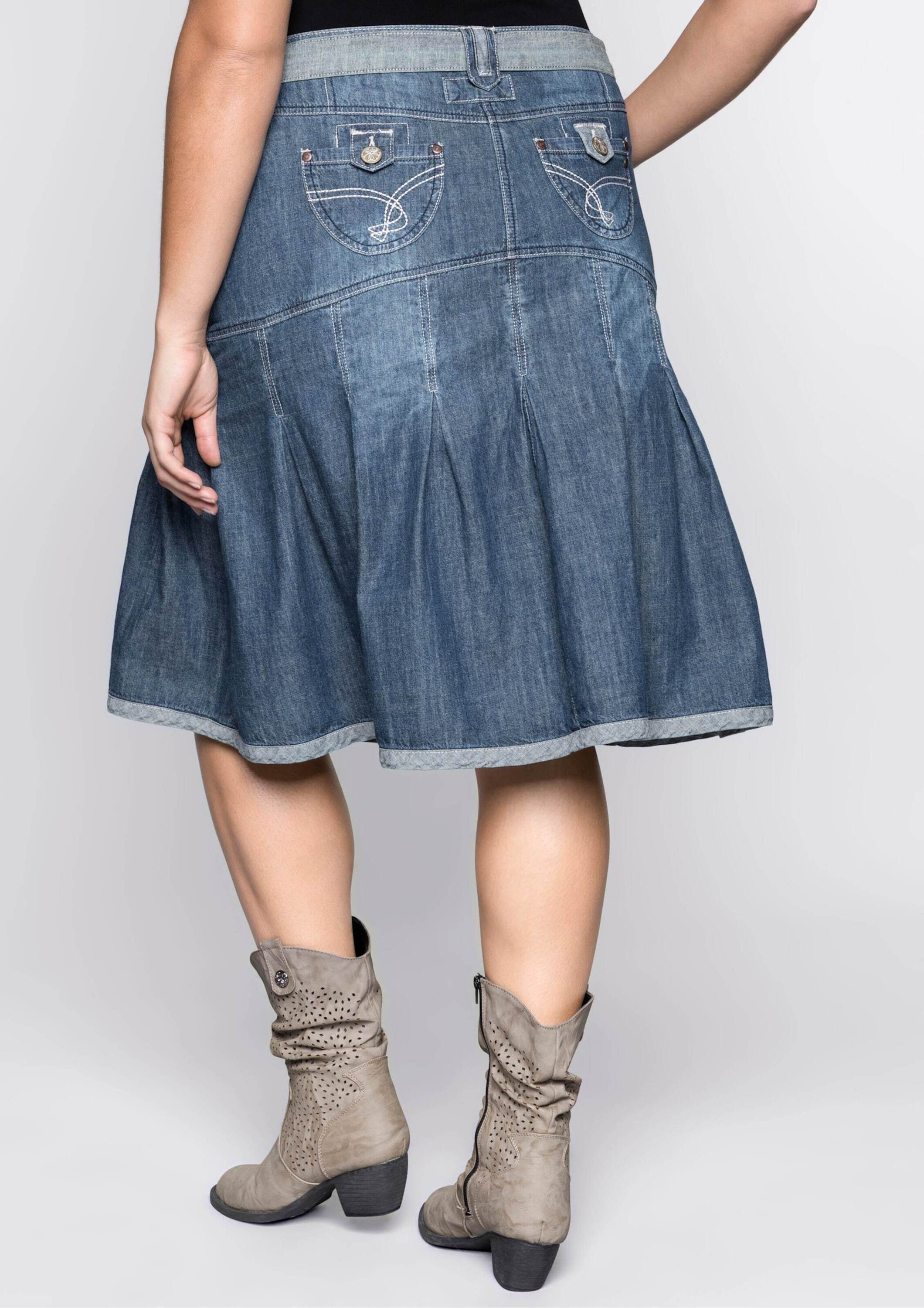 sheego by Joe Browns A-Linien-Rock Jeansrock günstig online kaufen