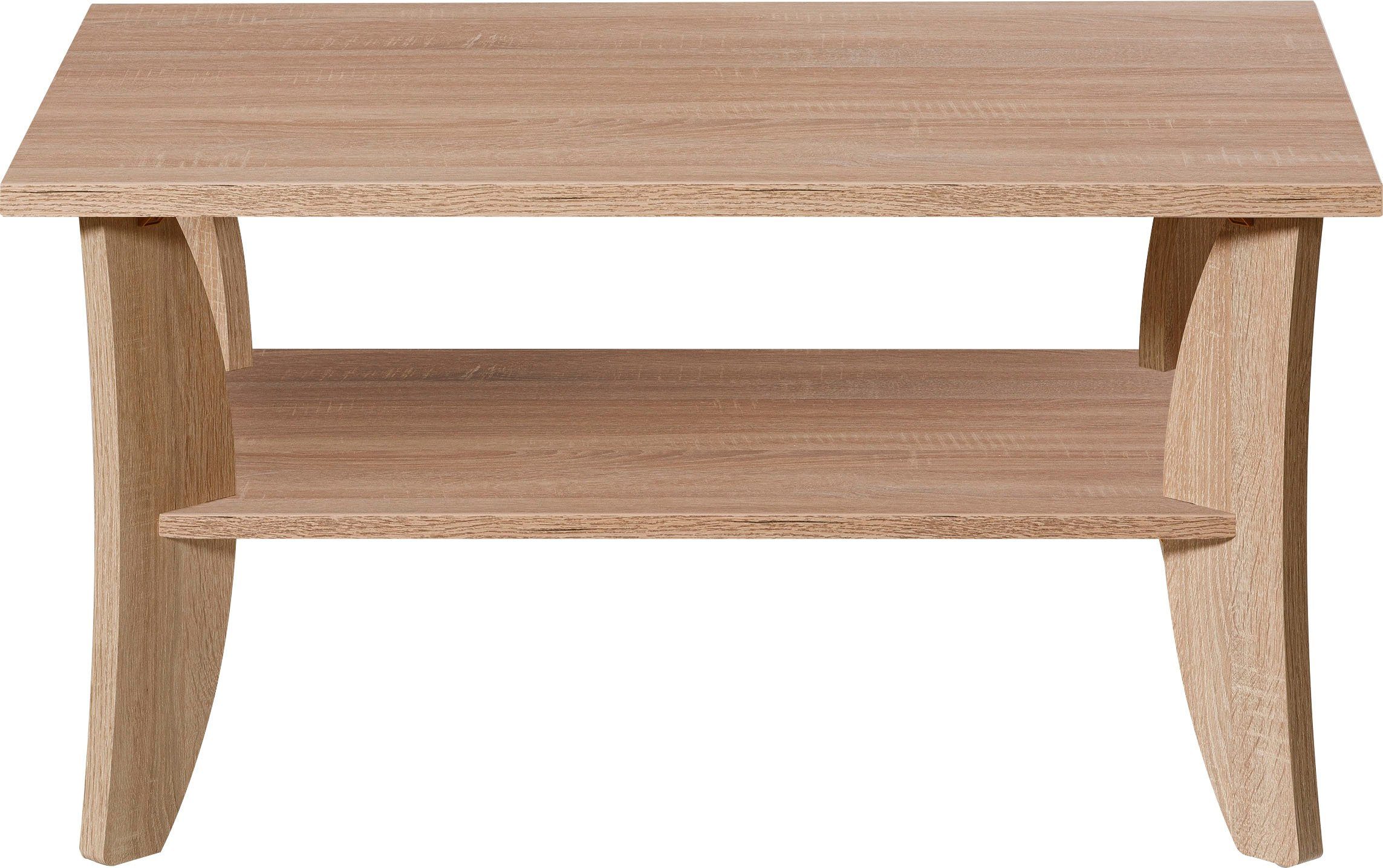 Stauraum Couchtisch, Eiche, Sonoma oder PRO Nachbildung quadratisch rechteckig, Holz Line