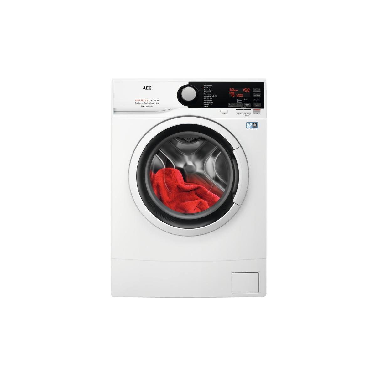 2-stufiges Waschmaschine Zeitsparen L6SBF71268, AEG
