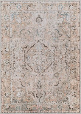 Teppich Traditional 2306, Surya, rechteckig, Höhe: 4 mm, Maschinenwaschbar, Vintage Kurzflor Wohnzimmerteppich, Schlafzimmer