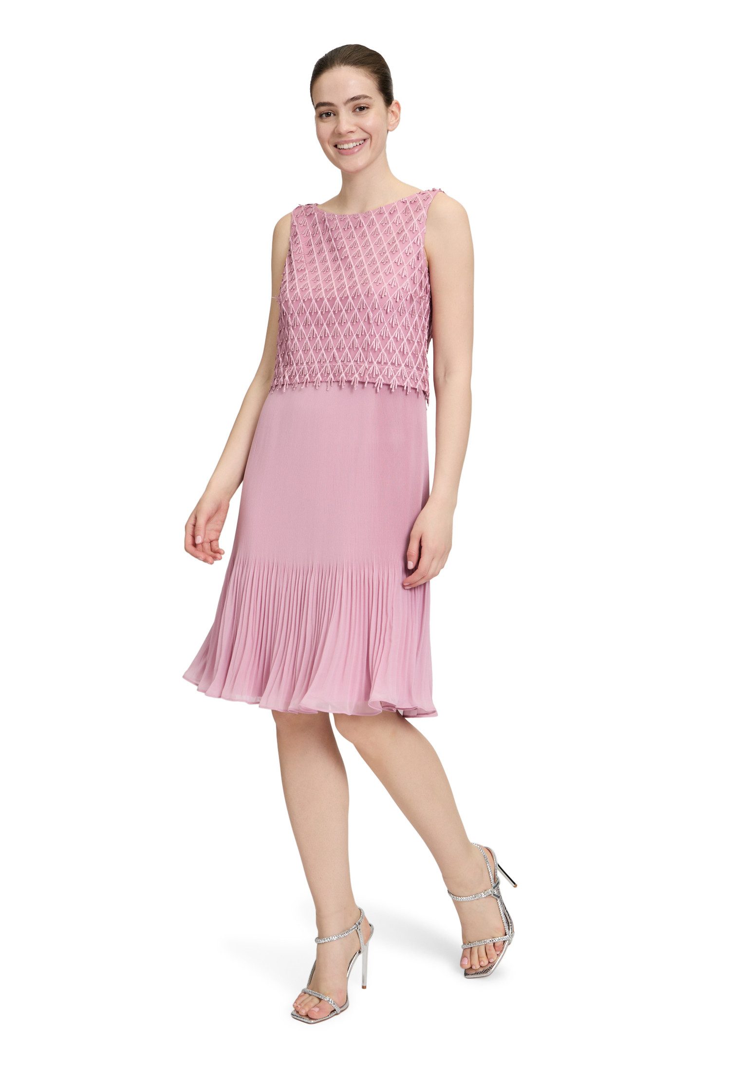 Vera Mont Cocktailkleid Damen mit Plissee Fransen