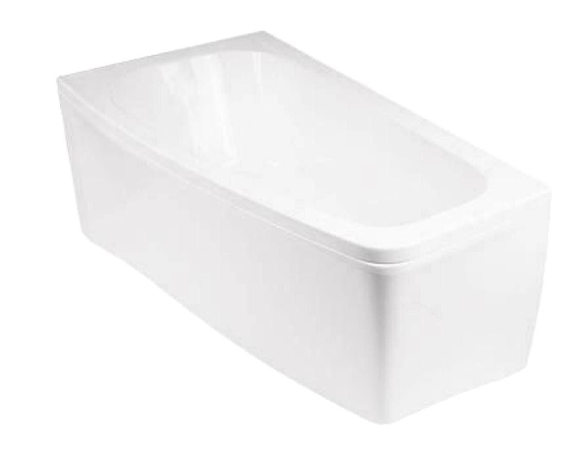 Xlmoebel Badewanne Badezimmer Eckige Rechteckwanne Badewanne Weiß, Hergestellt in Europa