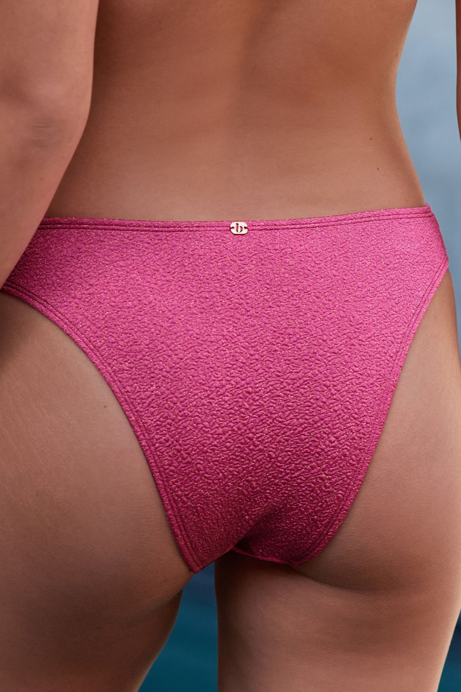 B by Ted Baker Bikini-Hose B By Ted Baker Glitzer Bikinihose mit hohem Bein günstig online kaufen